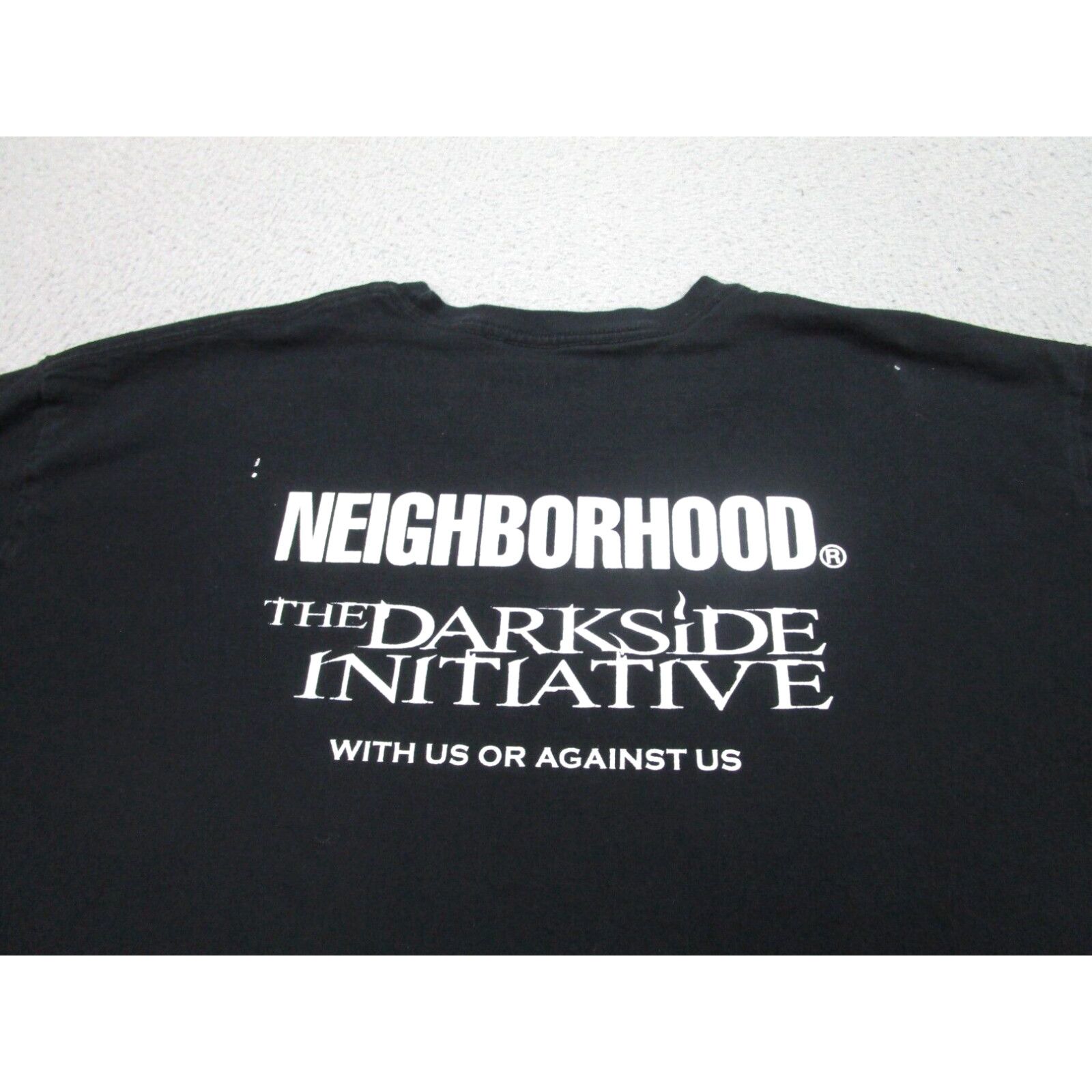 image of Neighborhood Shirt Mens 2Xl Japan, Large Us Black White Dark Side Initiative