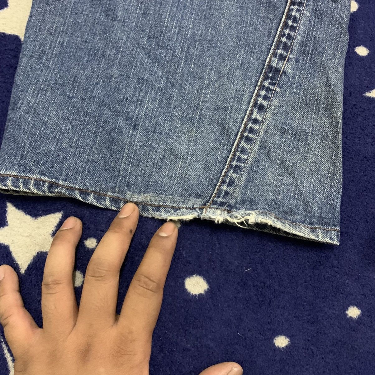 True Religion True Religion Section Billy Mushroom Patch Denim Distressed Size US 35 - 19 Thumbnail