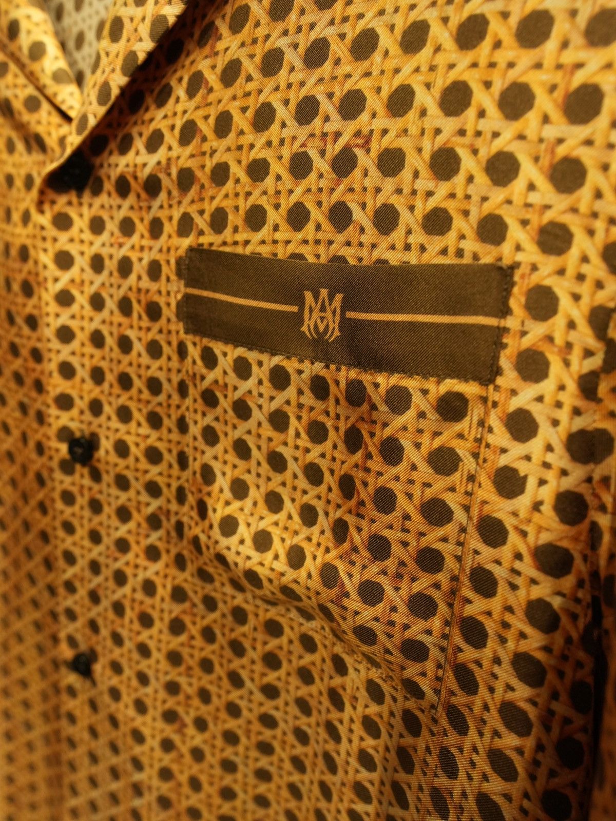 Amiri Amiri Weave Pattern Silk Shirt Size US S / EU 44-46 / 1 - 4 Thumbnail