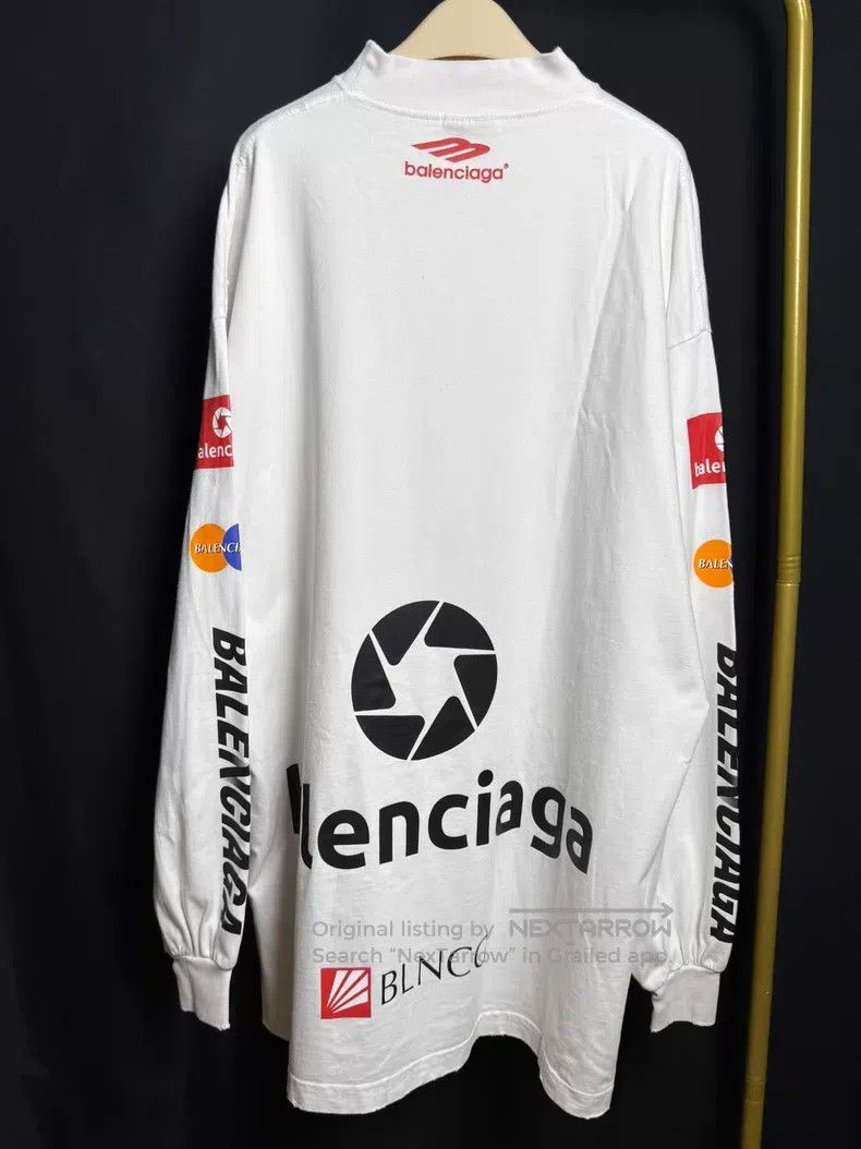 Balenciaga Balenciaga Racing Letter Logo Printed Destroyed Long Sleev Size US M / EU 48-50 / 2 - 4 Thumbnail