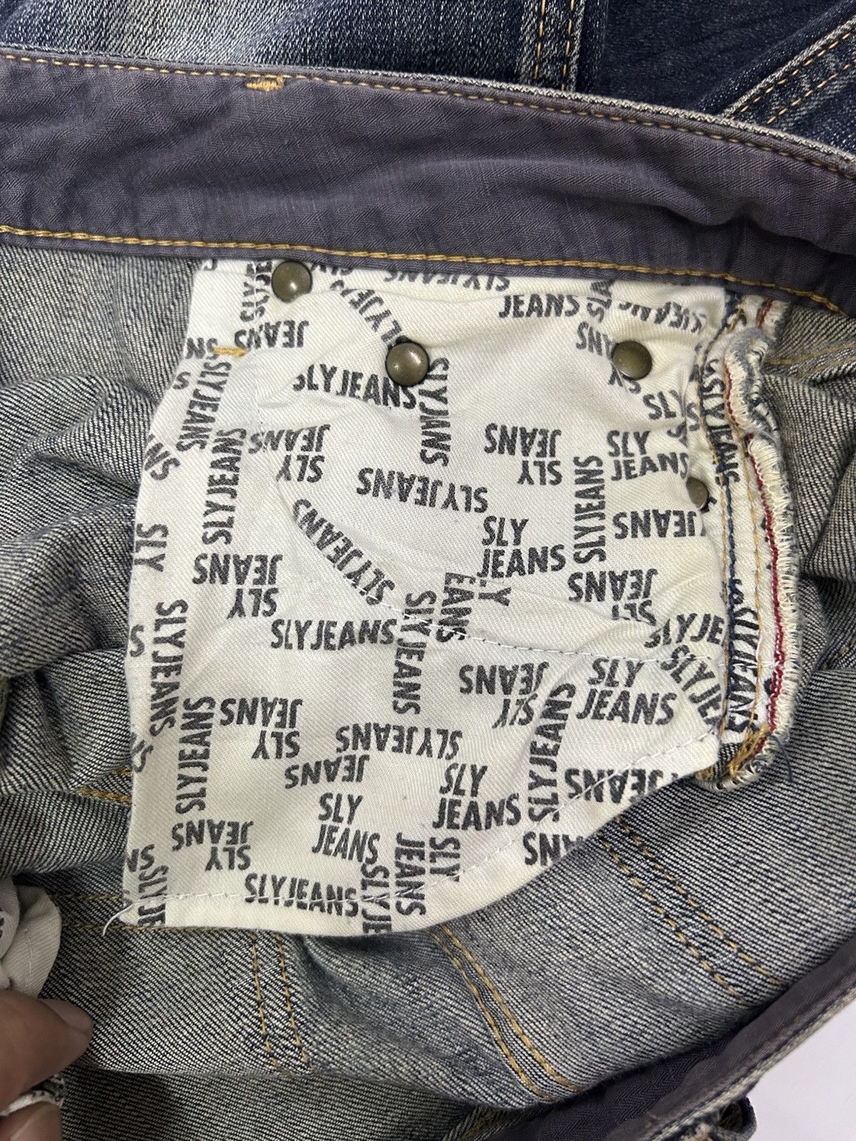 Japanese Brand × Vintage Vintage Japanese Sly Jeans Blue Wash Skinny Fit Denim Size US 30 / EU 46 - 8 Thumbnail