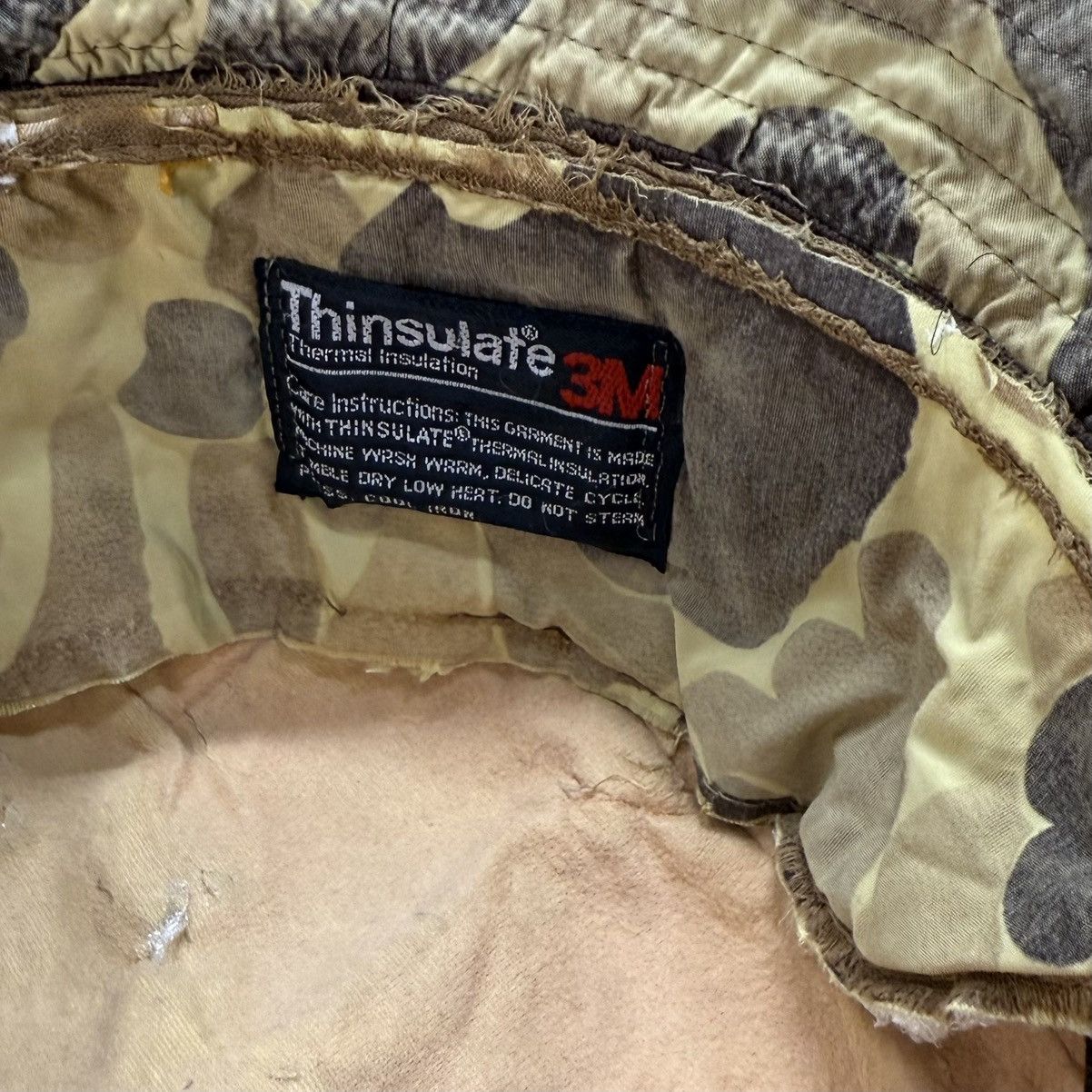 Vintage Vintage Thinsulate Camo Bucket Hat Outdoor Military USA Made Size ONE SIZE - 6 Thumbnail