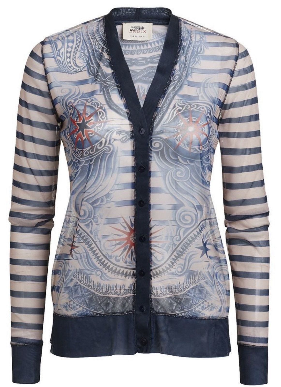 Designer × Jean Paul Gaultier Jean Paul Gaultier Lindex meah runway cardigan longsleeve Size S / US 4 / IT 40 - 3 Thumbnail