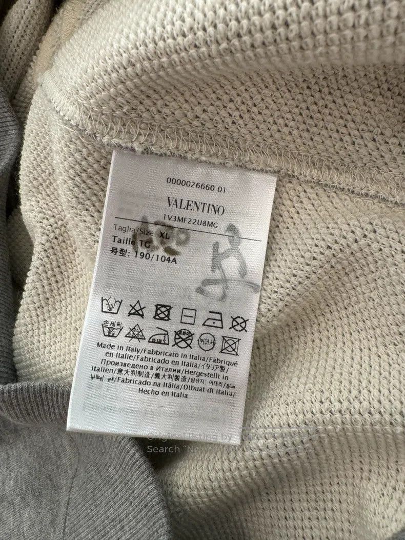 Valentino Valentino Grey hooded sweatshirt Size US L / EU 52-54 / 3 - 5 Thumbnail