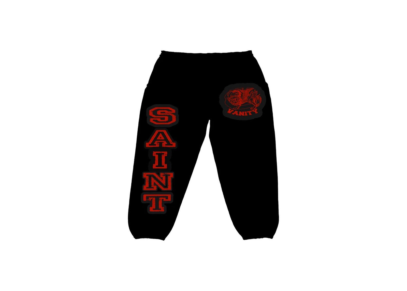 Saint Vanity Saint Vanity 'Griffin' Black & Red Sweats Size US 36 / EU 52 - 1 Preview