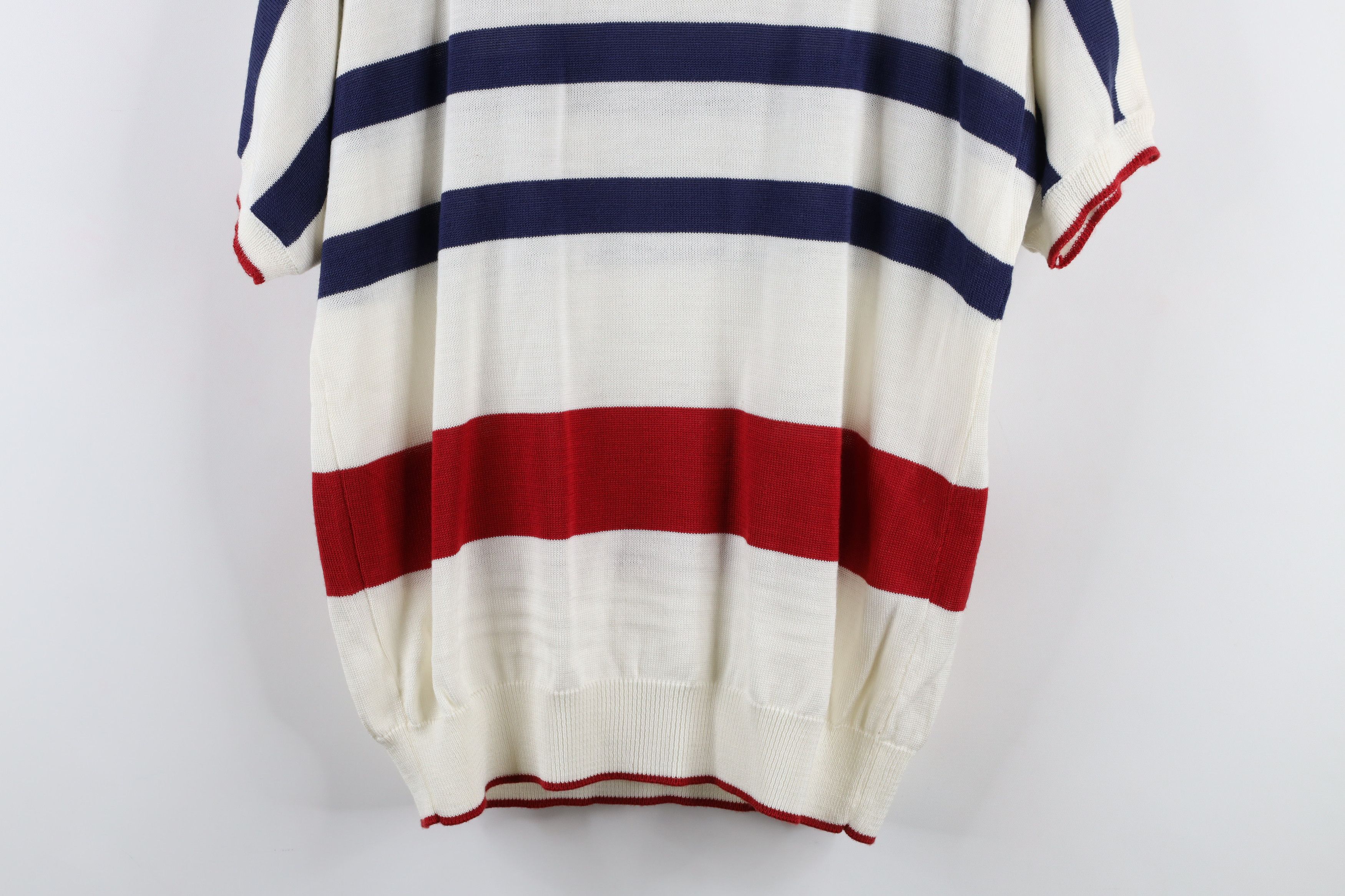 Vintage Deadstock Vintage 70s Streetwear Block Short Sleeve Sweater Size M / US 6-8 / IT 42-44 - 11 Thumbnail