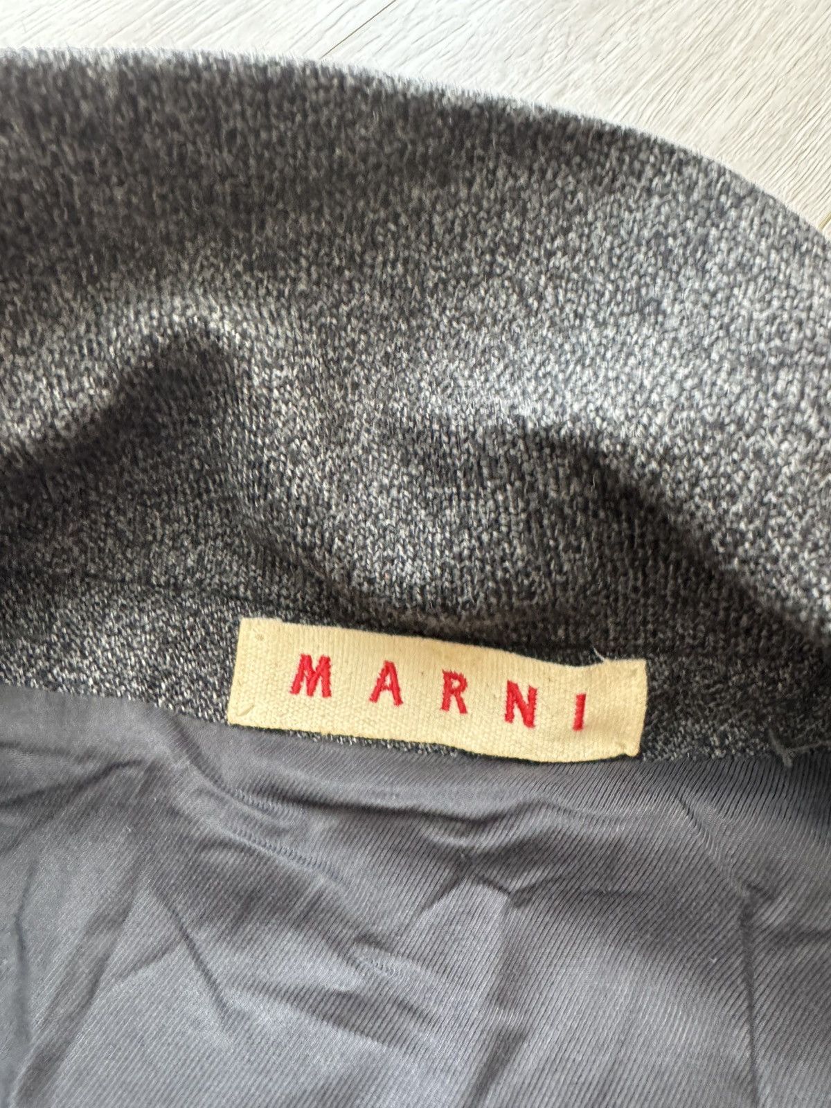 Marni × Vintage Vintage MARNI Wool Open Coat Half Sleeve Size S / US 4 / IT 40 - 11 Thumbnail