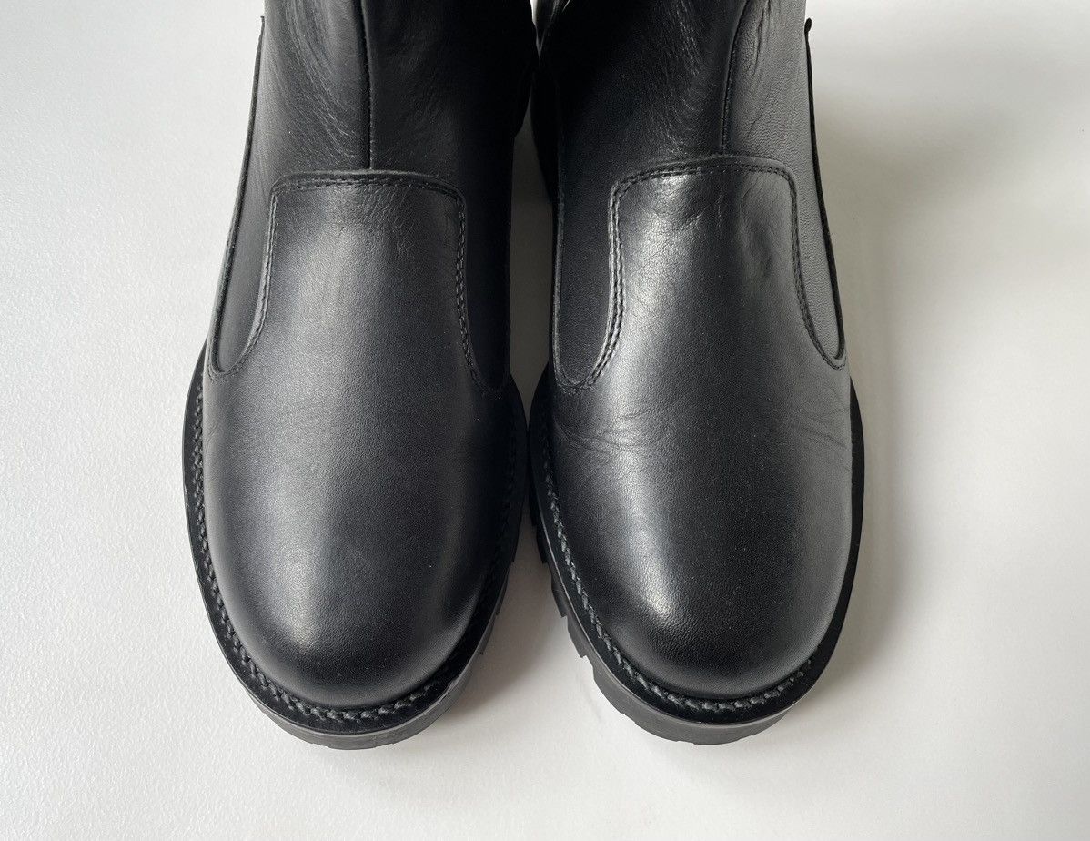 Yohji Yamamoto A/W 11 Black Leather Biker Boots Size US 8.5 / IT 38.5 - 5 Thumbnail