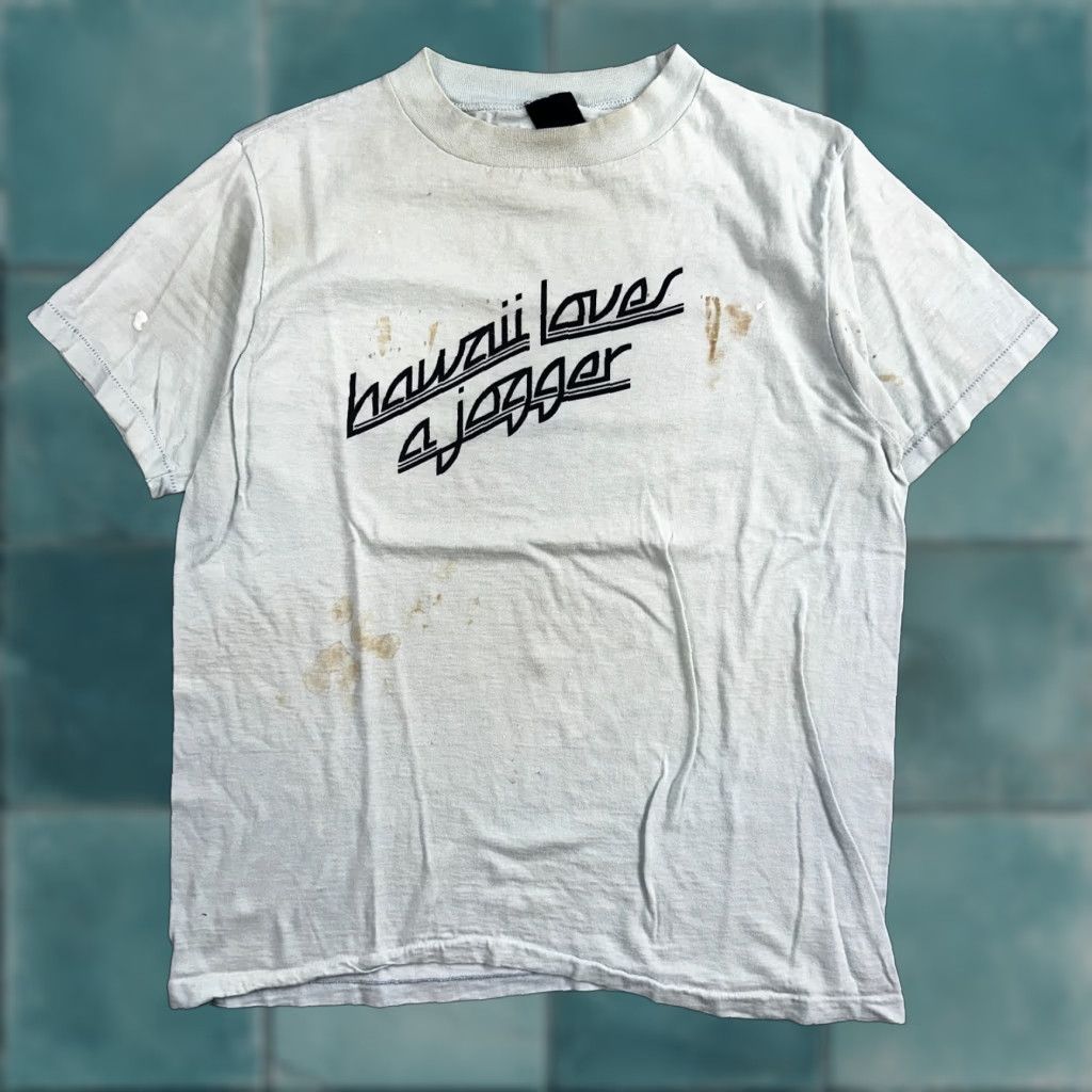 Vintage VINTAGE Hawaii Loves A Jogger Shirt 1970s VTG 70s Rockabilly Rare Text Graphic Running Size US M / EU 48-50 / 2 - 1 Thumbnail