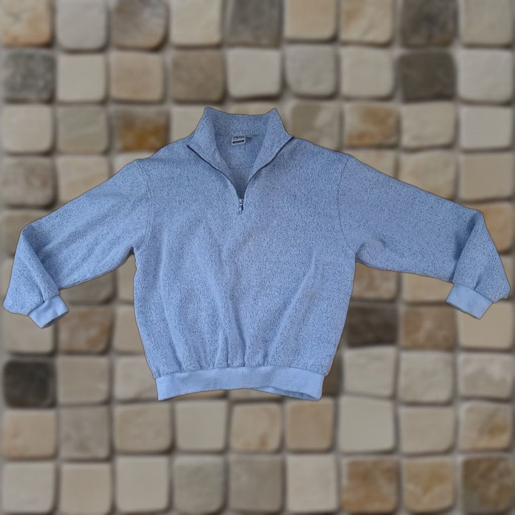 CLOT VINTAGE AKWA Large USA Made 1/4 Zip Fleece Sweater Pullover Unisex Adults L Gray Size US L / EU 52-54 / 3 - 1 Thumbnail
