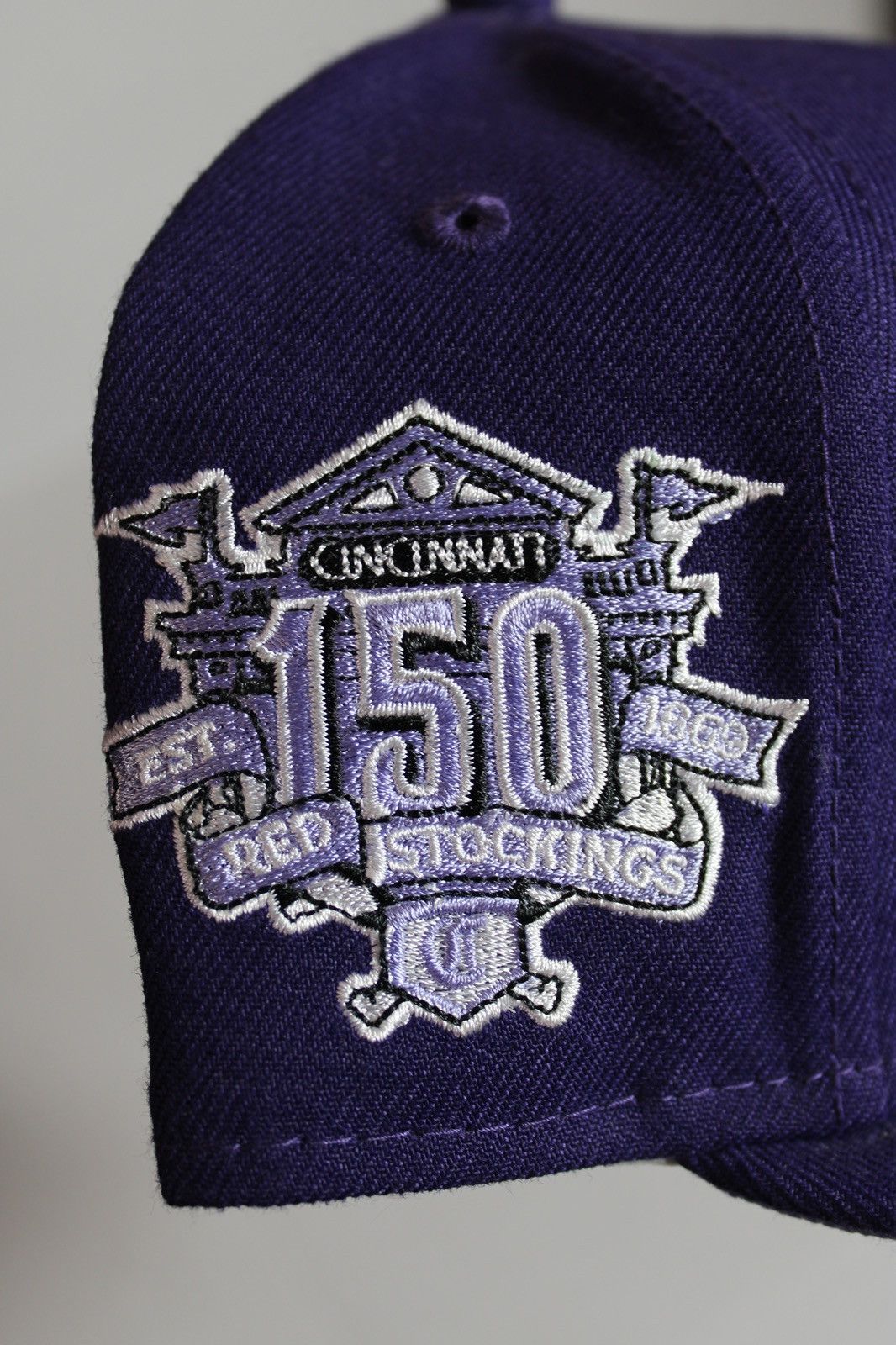 New Era Hat Club Lavender Pack Cincinnati Reds Hat Size ONE SIZE - 3 Thumbnail