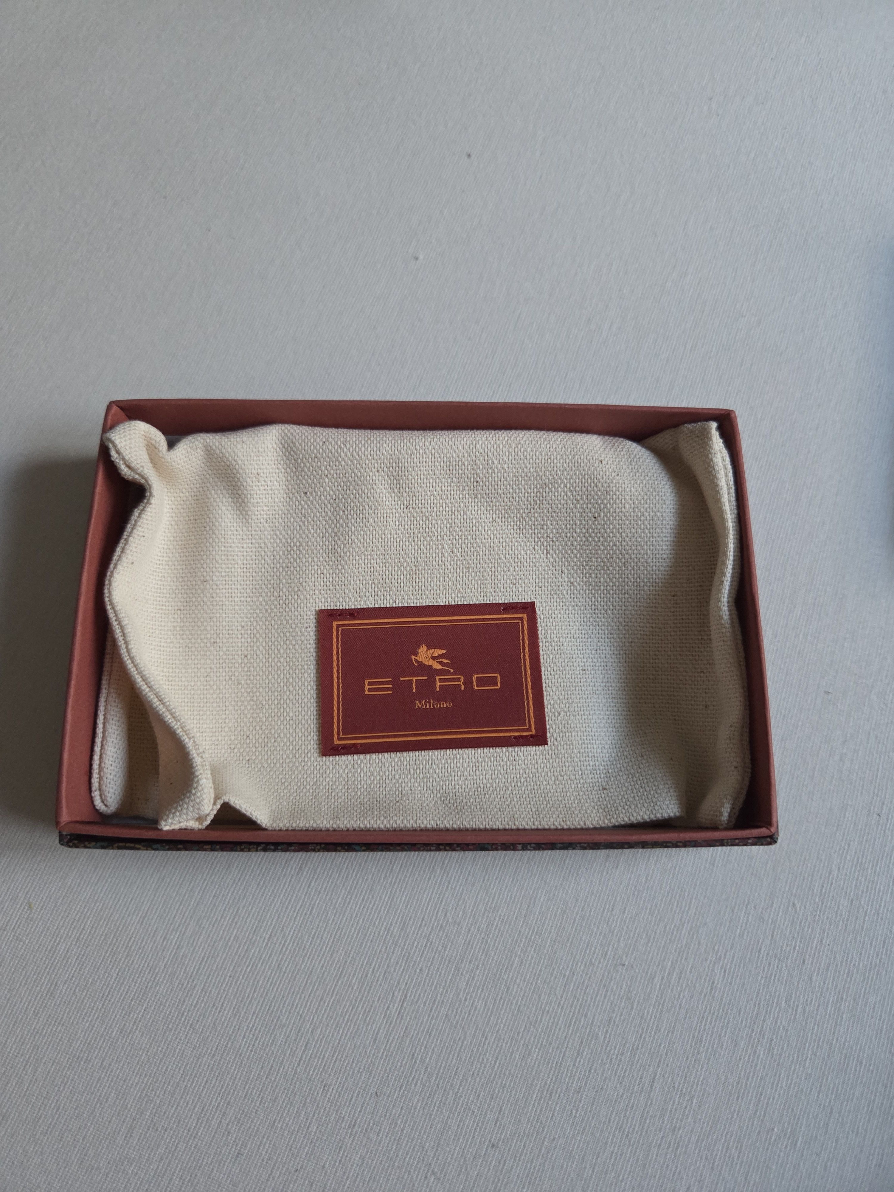 Etro Etro Leder Portemonnaie mit Paisley-Muster – Neu & OVP Size ONE SIZE - 1 Thumbnail