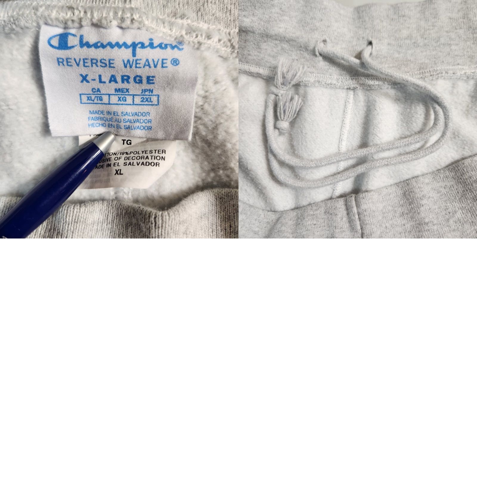 Champion Champion Jogger Pants Mens XL Gray Heather - Sweatpants, Reverse Weave, Cotton Blend, Elastic Drawstring, Pockets, Activewear Size US 36 / EU 52 - 8 Thumbnail