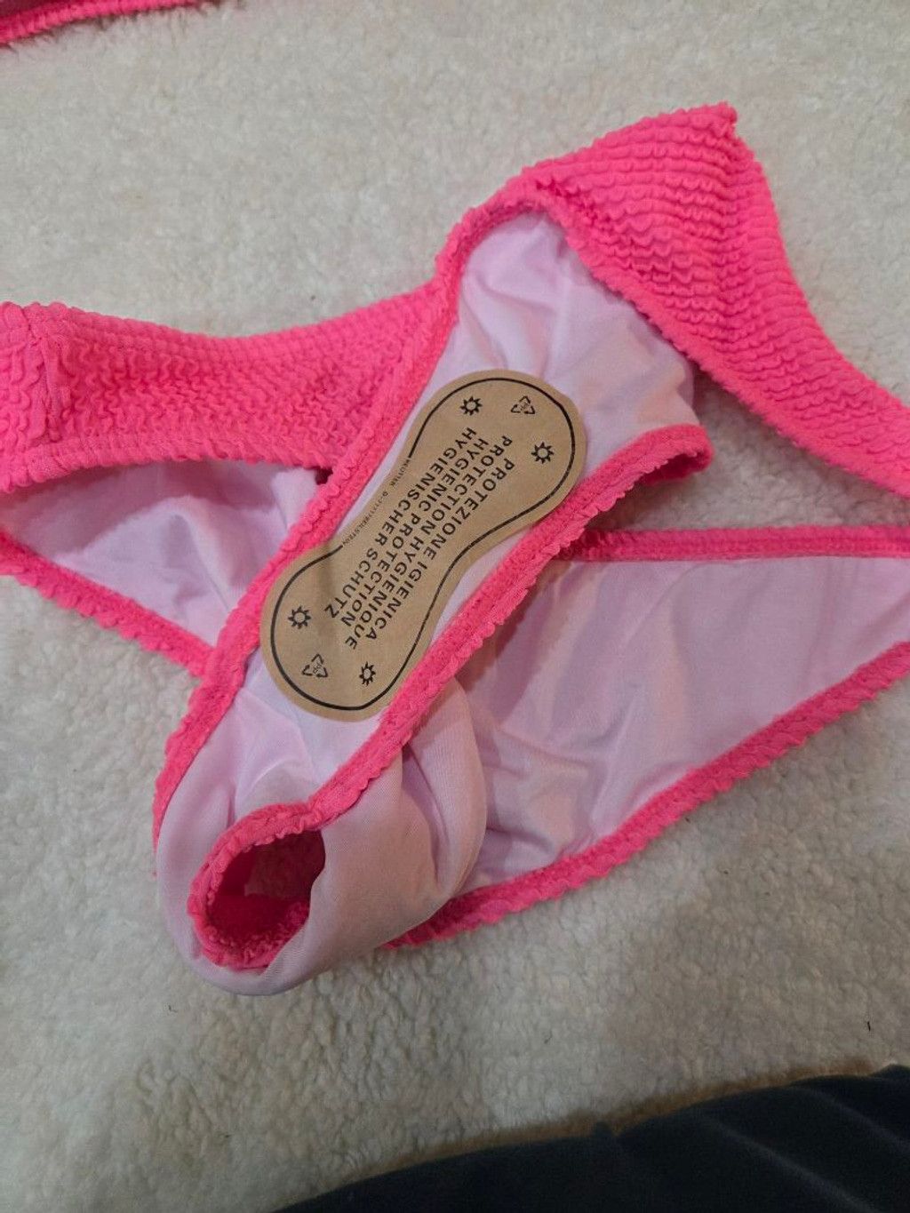 Other Retro Women's Unbranded Hot Pink One-Shoulder Bikini XL Size XL / US 12-14 / IT 48-50 - 7 Thumbnail