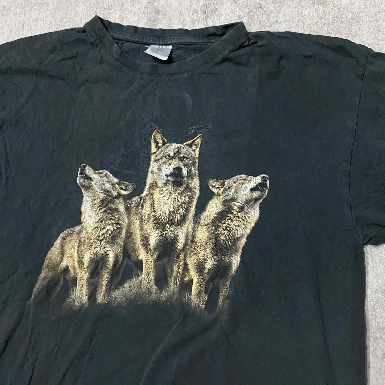 Other Black vintage 90s wolf t-shirt #90sstreetwear Size US XL / EU 56 / 4 - 2 Thumbnail