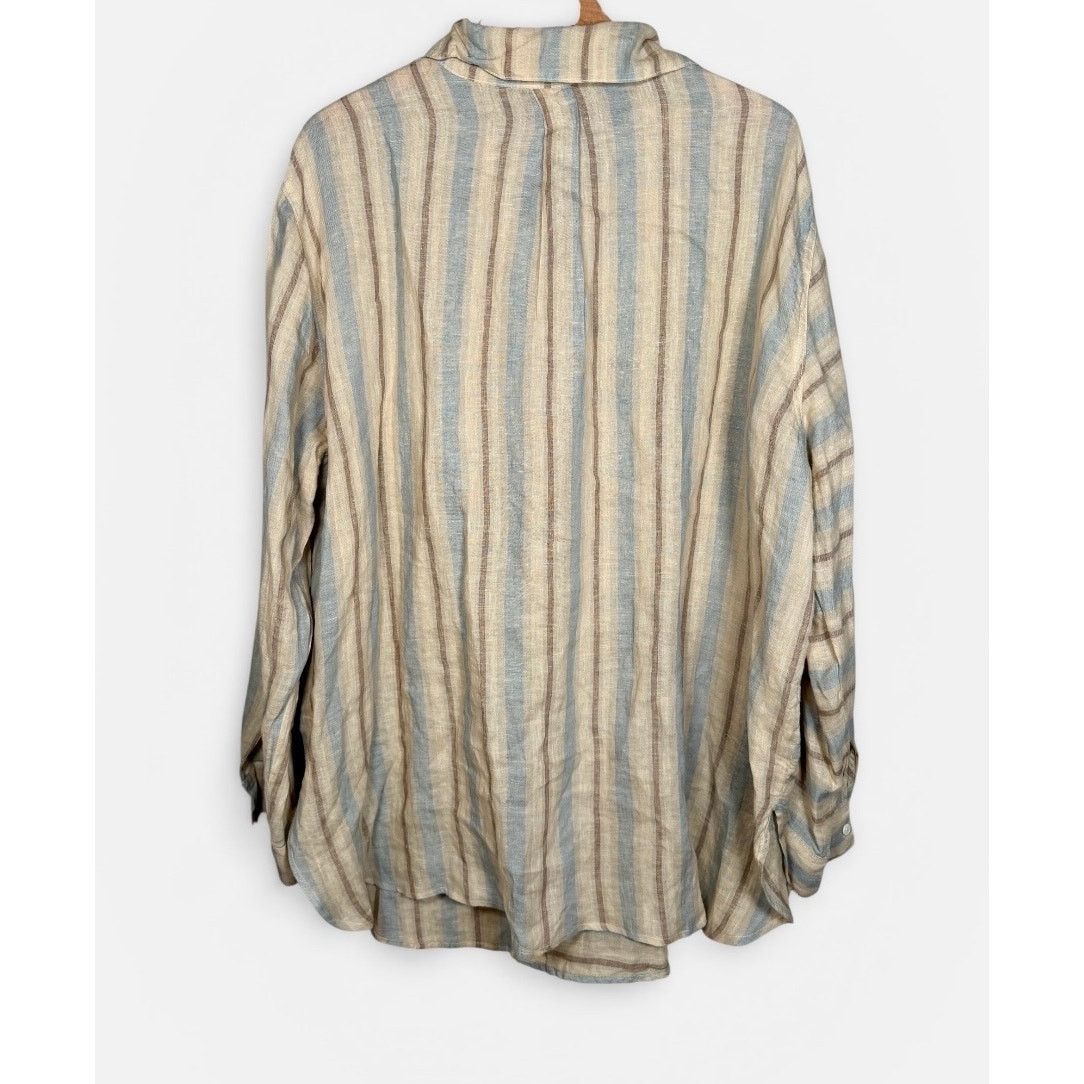 CP Shades NWOT CP Shades Mixed Plaid Linen Double Cloth Top size L Size L / US 10 / IT 46 - 4 Thumbnail