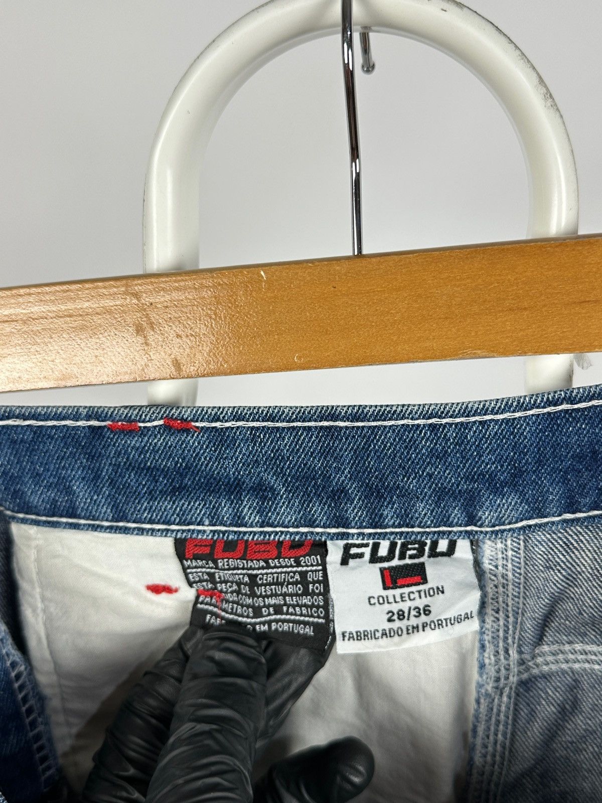 Fubu Vintage Fubu Sports Cargo Baggy Denim Pants Rap Style Size US 28 / EU 44 - 20 Thumbnail