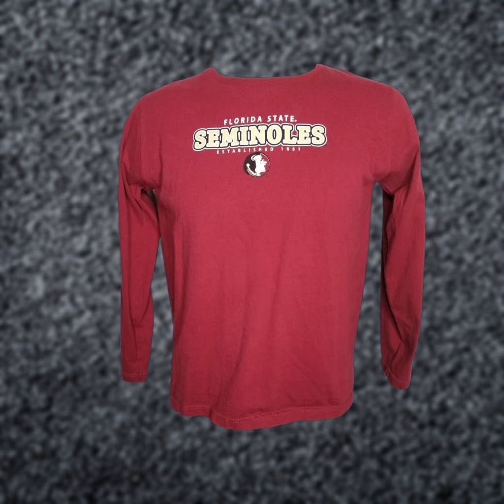 Vintage Women’s M FSU Seminoles Top Long Sleeve Shirt Garnet USA 100% Cotton Short Description: N/A Size M / US 6-8 / IT 42-44 - 1 Thumbnail