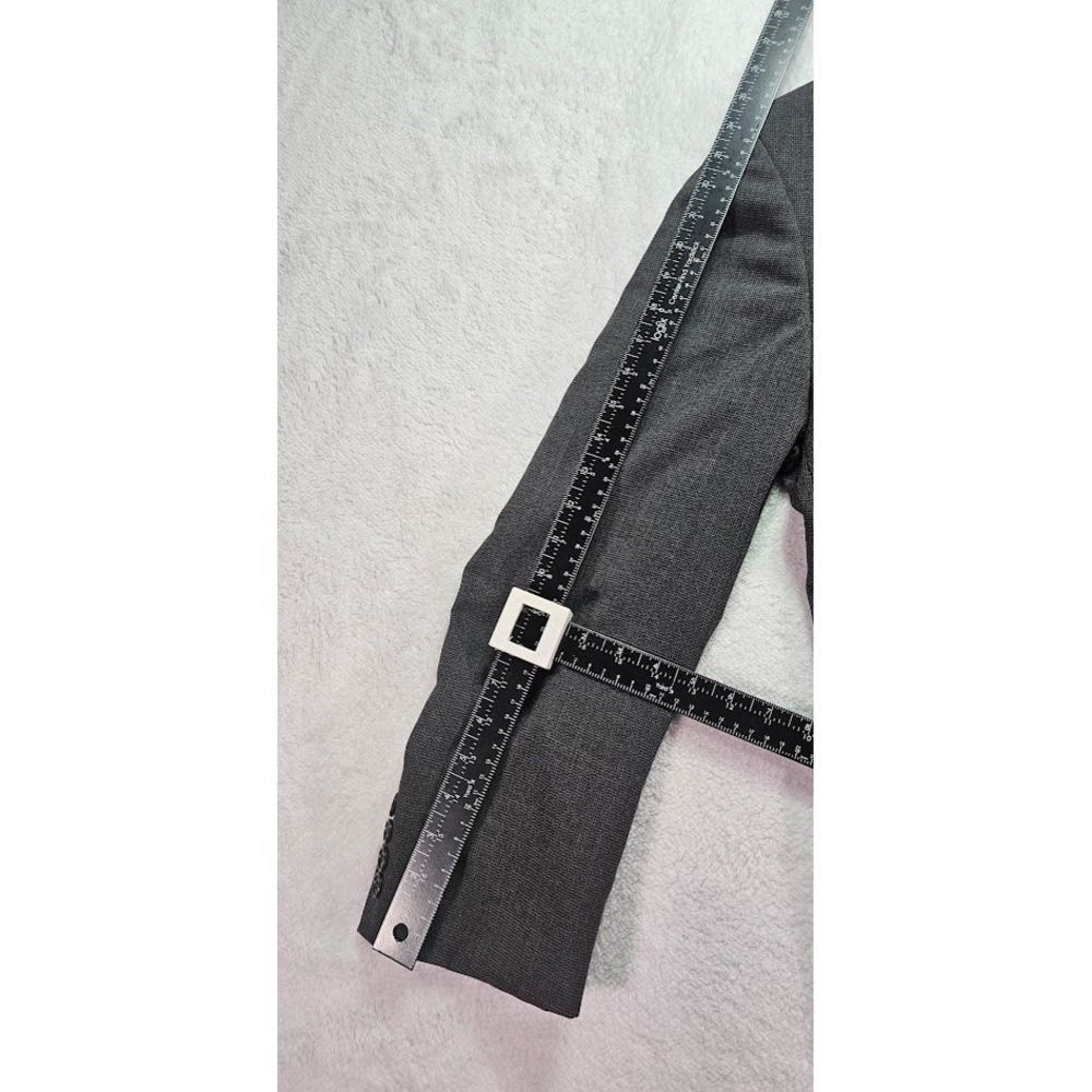 City Streets City Streets Mens Charcoal Grey Double Breasted Pleated Size 46R - 6 Thumbnail