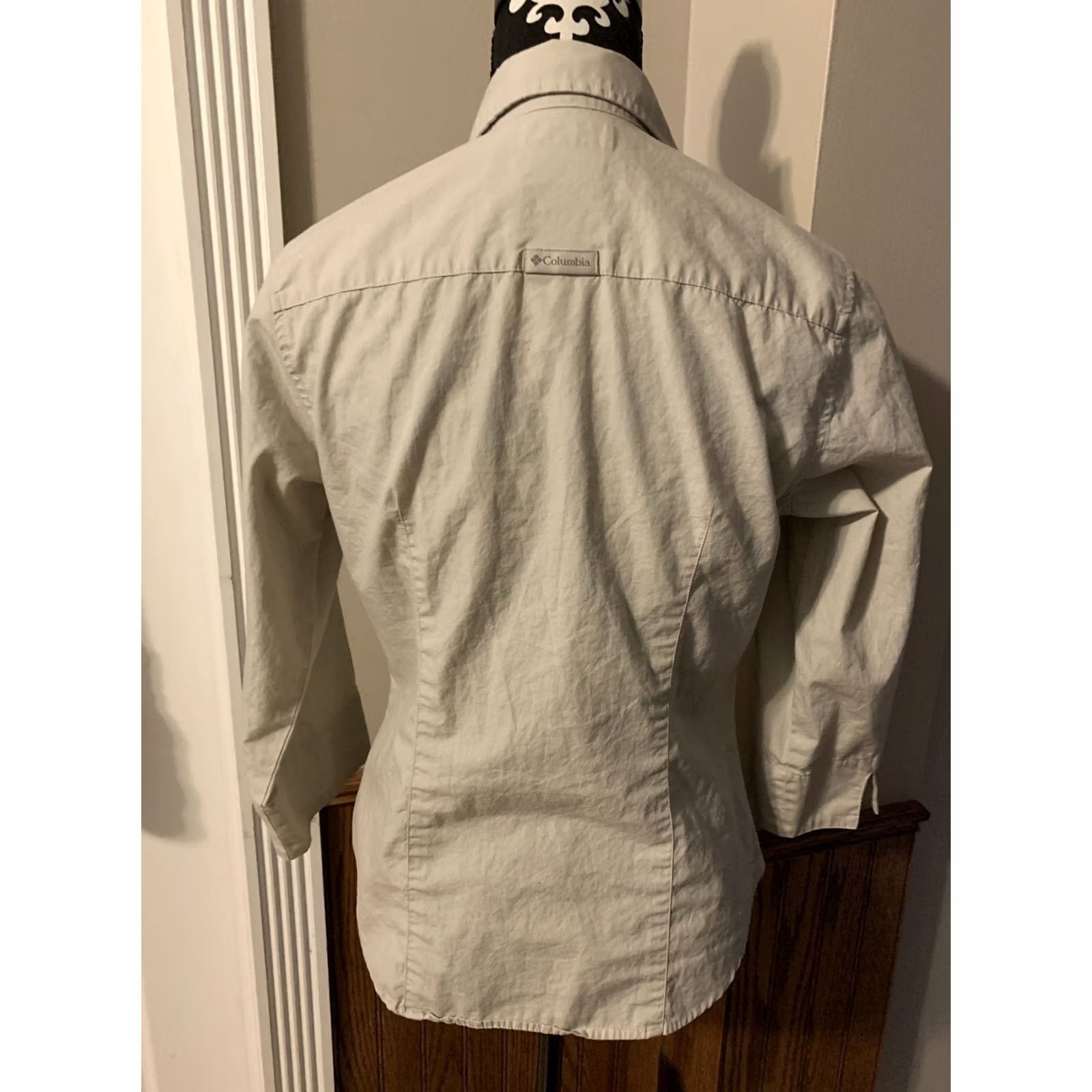 Vintage Columbia Button-Up Shirt 3/4 Sleeve Brown Womens M Travel Wear Size M Size M / US 6-8 / IT 42-44 - 4 Thumbnail