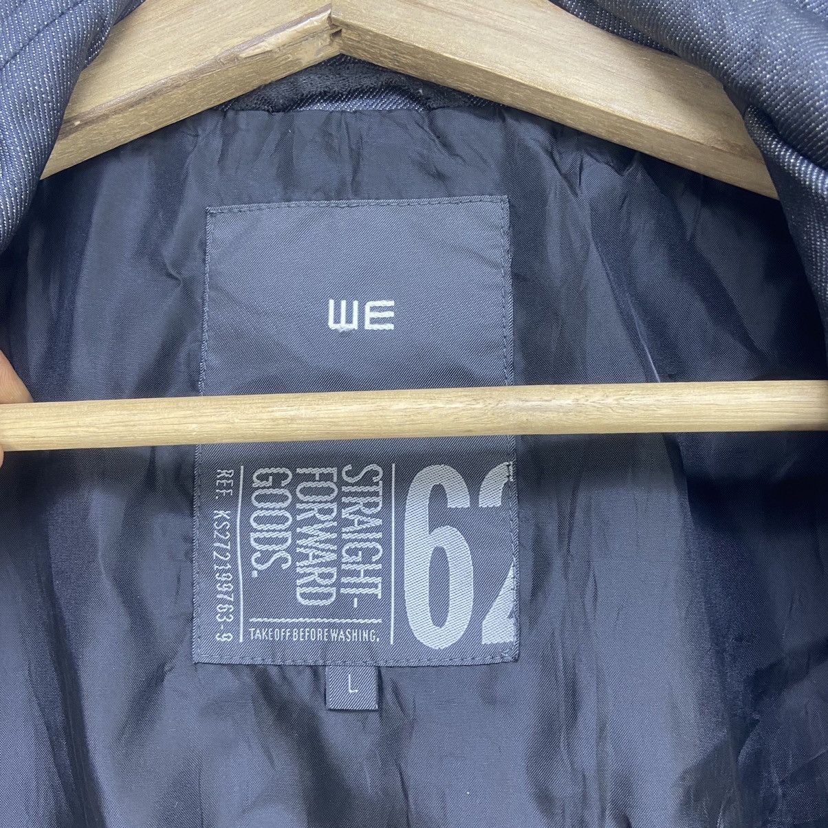Japanese Brand × WE Fashion We Fashion Biker Soft Denim Holmes Jacket Size US M / EU 48-50 / 2 - 16 Thumbnail