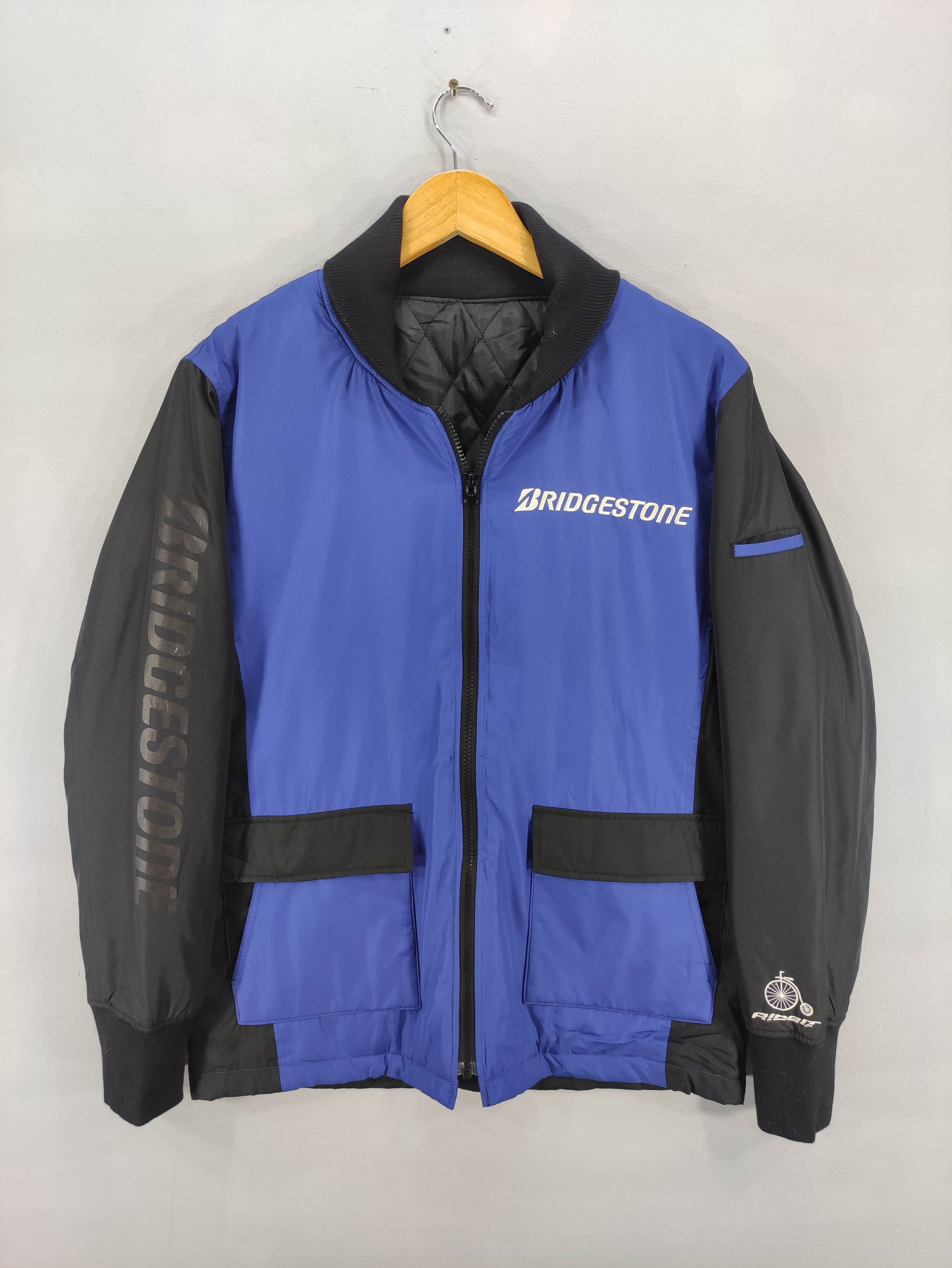 Japanese Brand Vintage Bridgestone Embroidered Logo Jacket Zipper Size US L / EU 52-54 / 3 - 1 Thumbnail