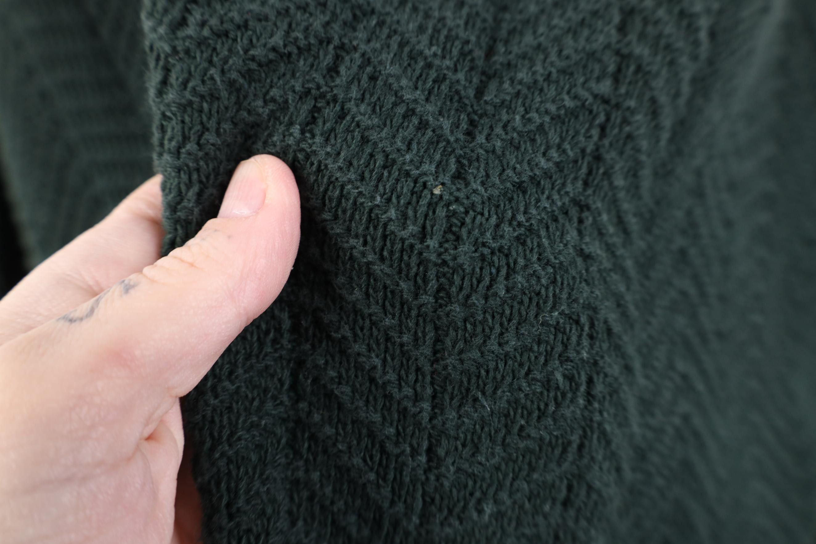 Vintage Vintage 90s Streetwear Cotton Knit Sweater Green USA Size US L / EU 52-54 / 3 - 4 Thumbnail