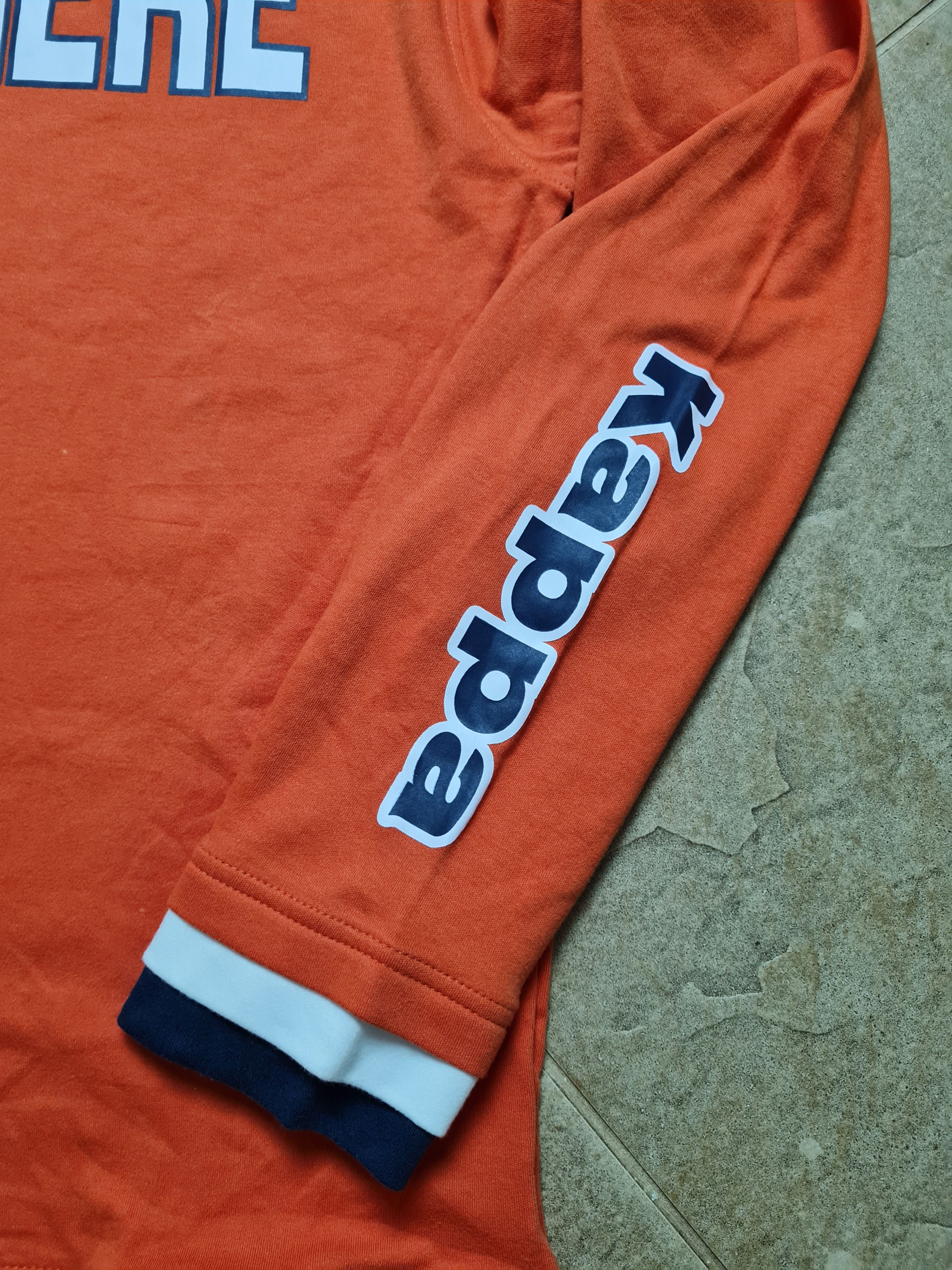 Kappa Vintage Kappa Sestriere Mens Orange Big Logo Long Sleeve Size US XL / EU 56 / 4 - 14 Thumbnail