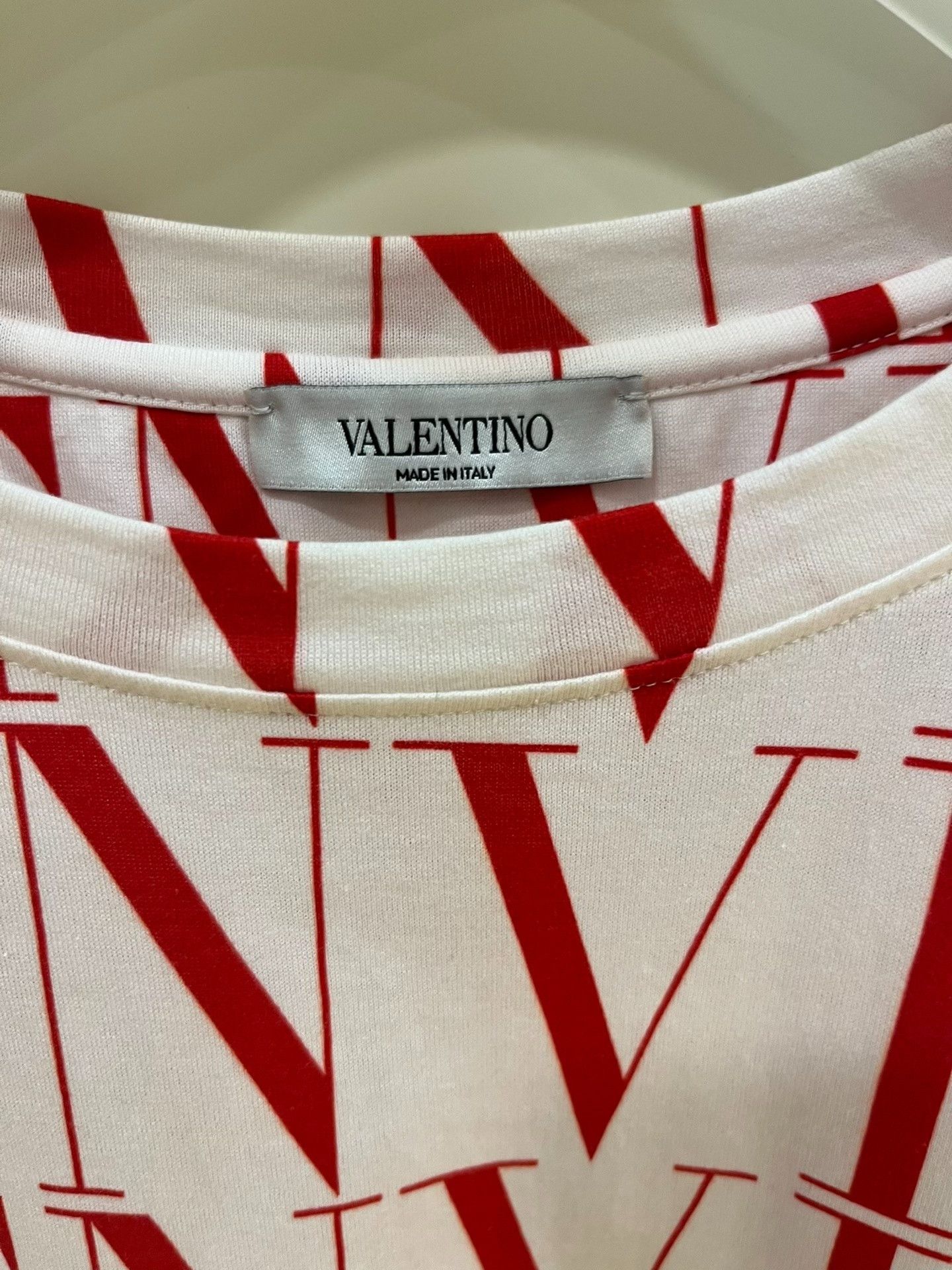 Valentino Valentino Red VLTN Printed T-shirt Size US M / EU 48-50 / 2 - 2 Thumbnail