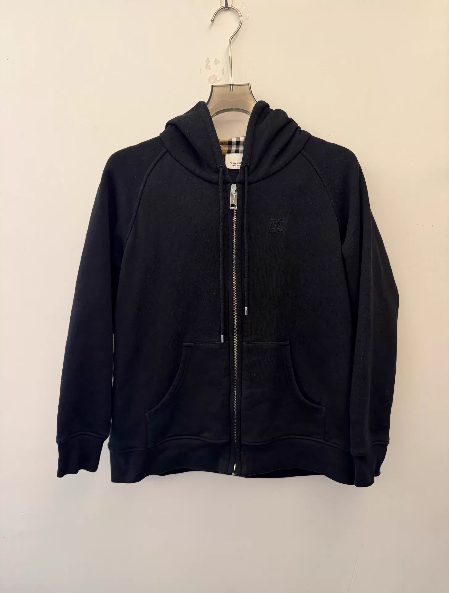 Burberry Burberry FW24 Classic Embroidered Logo Men's Hoodie Jkt Size US L / EU 52-54 / 3 - 1 Thumbnail