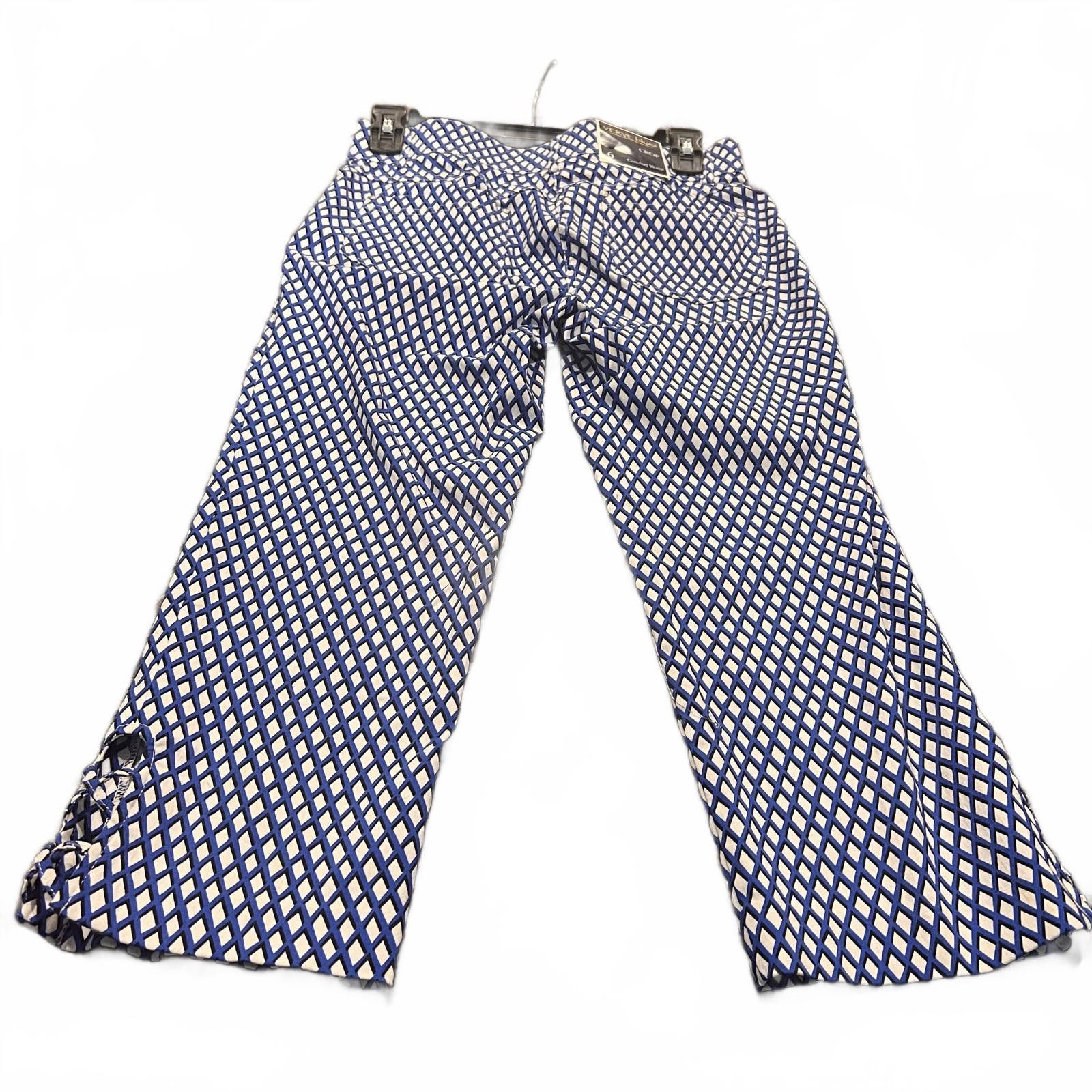Other Verve Blues Women's Amalfi Blu Drop Shadow Casual Pants Size 28" / US 6 / IT 42 - 6 Thumbnail