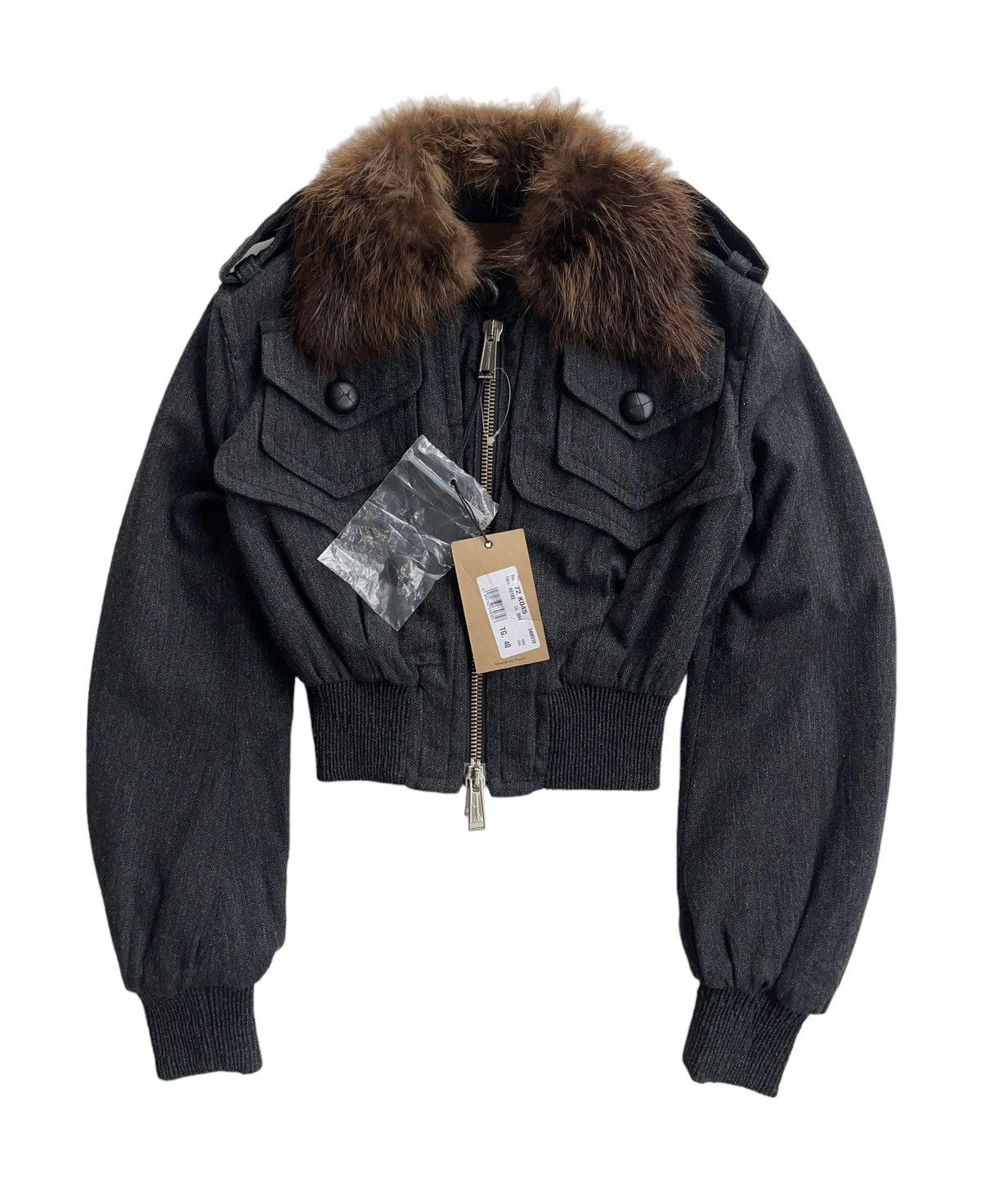 Dsquared2 FW05 Runway Dsquared2 Beaver Fur Crop Jacket Size S / US 4 / IT 40 - 1 Thumbnail