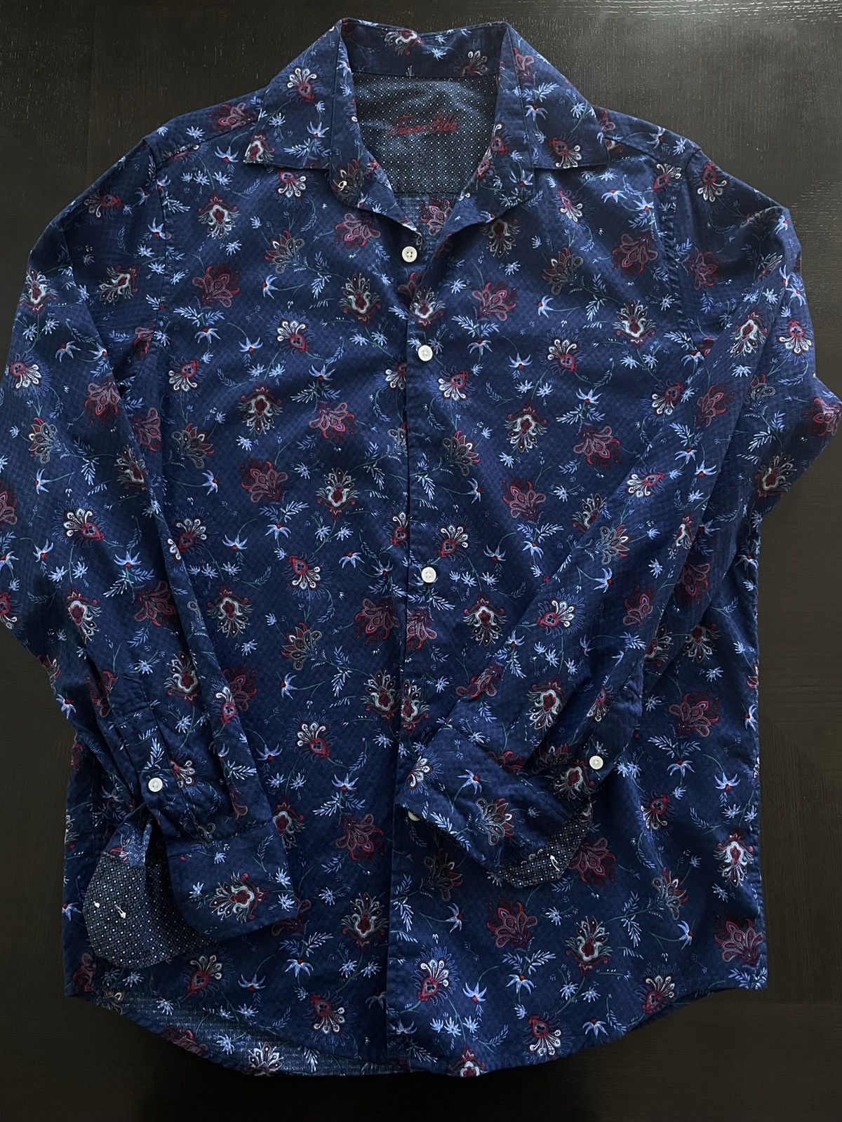 Tasso Elba Floral print button up shirt Size US S / EU 44-46 / 1 - 3 Thumbnail
