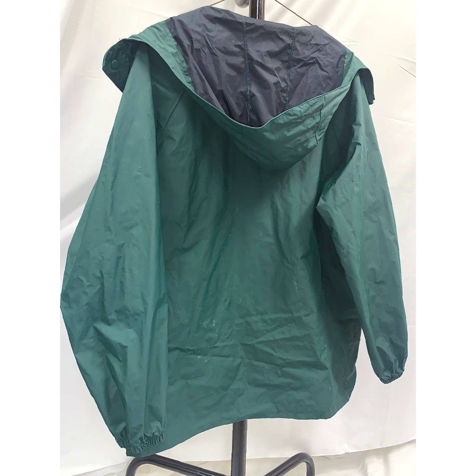 Vintage VINTAGE Columbia Sportswear PolyvinylChloride Shell Nylon Interior Coat Large Green Windbreaker Jacket Mens Size L / US 10 / IT 46 - 2 Thumbnail