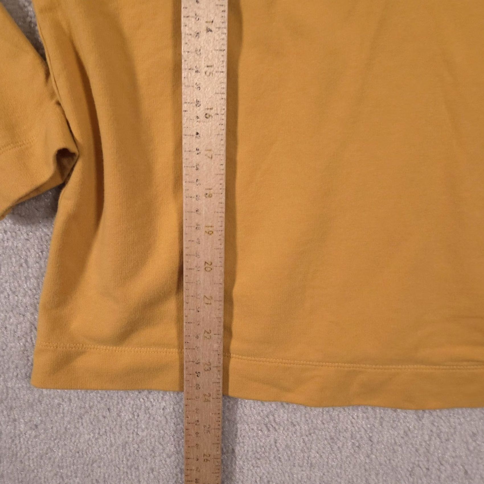 Vintage Pure Jill Shirt Womens M Yellow Cowl Neck Long Sleeve Button Stretch Top Size M / US 6-8 / IT 42-44 - 5 Thumbnail