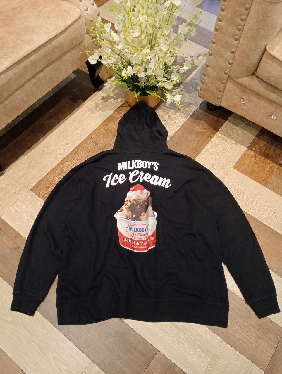 Japanese Brand JAPANESE MILKBOY ICE CREAM OVERSIZED HOODIE Size US XL / EU 56 / 4 - 3 Thumbnail