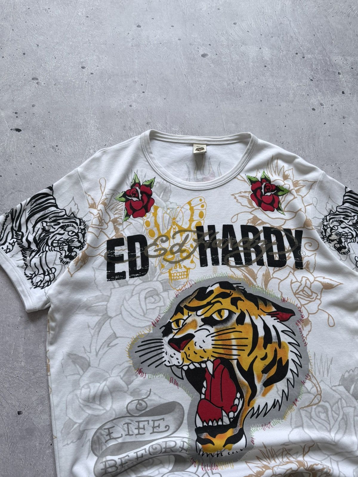Ed Hardy Vintage Y2K Ed Hardy Christian Audigier T-Shirt Size US L / EU 52-54 / 3 - 3 Thumbnail