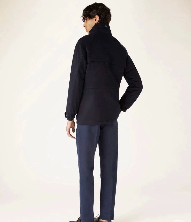 Loro Piana LORO PIANA Sheepskin coat, navy blue Size US L / EU 52-54 / 3 - 3 Thumbnail