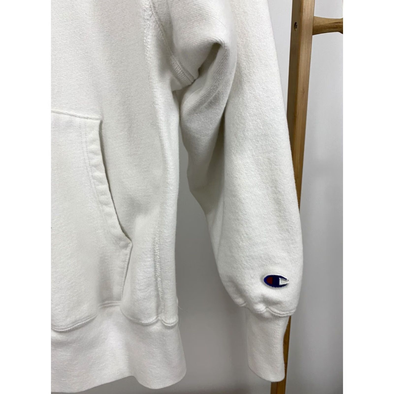 Champion VINTAGE Champion Reverse Weave Hoodie Mens White 90s Reversible Size L USA RARE Size US L / EU 52-54 / 3 - 4 Thumbnail