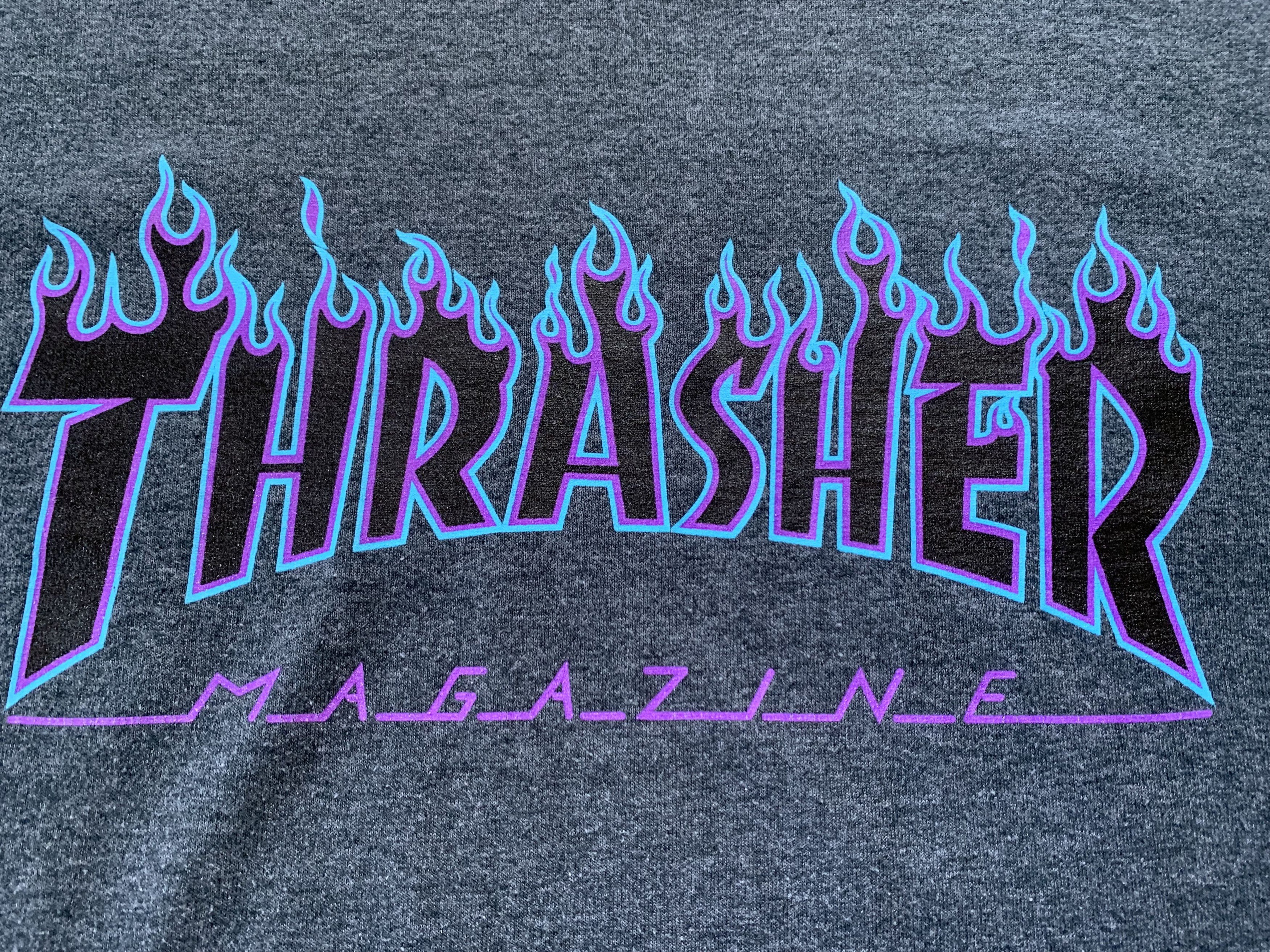 Thrasher × Vintage × Welcome Skateboards Vintage Thrasher Magazine Blue Flame T-shirt Size US M / EU 48-50 / 2 - 5 Thumbnail