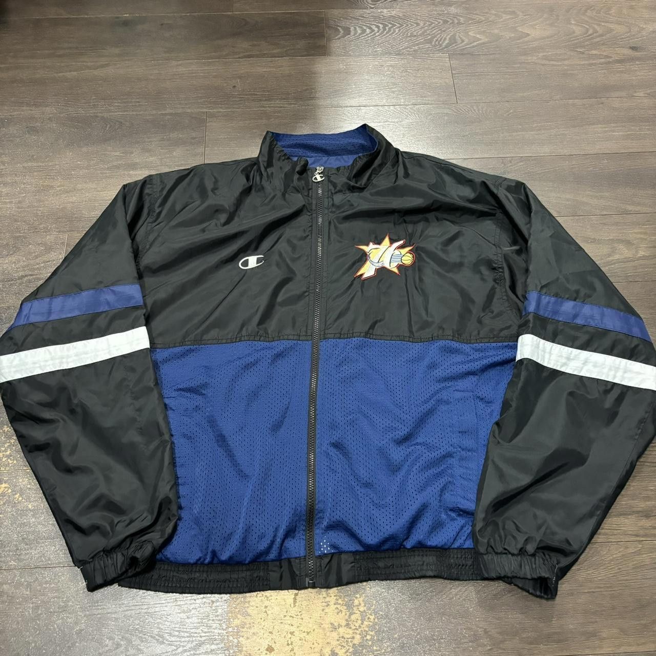 Champion Vintage Philadelphia 76ers champion zip up windbreaker 90s L Size US L / EU 52-54 / 3 - 2 Thumbnail