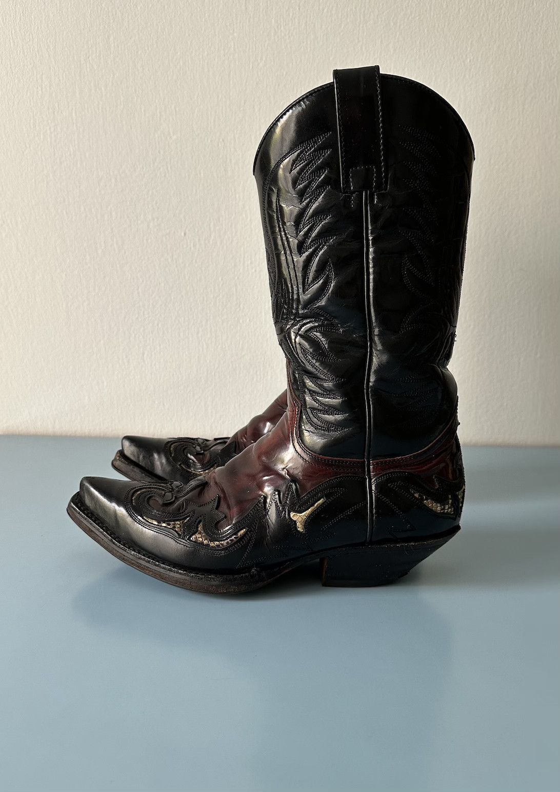 Sendra Sendra Cuban Heel Cowboy Boots - UK7/EU40 leather & python Size US 7 / EU 40 - 3 Thumbnail