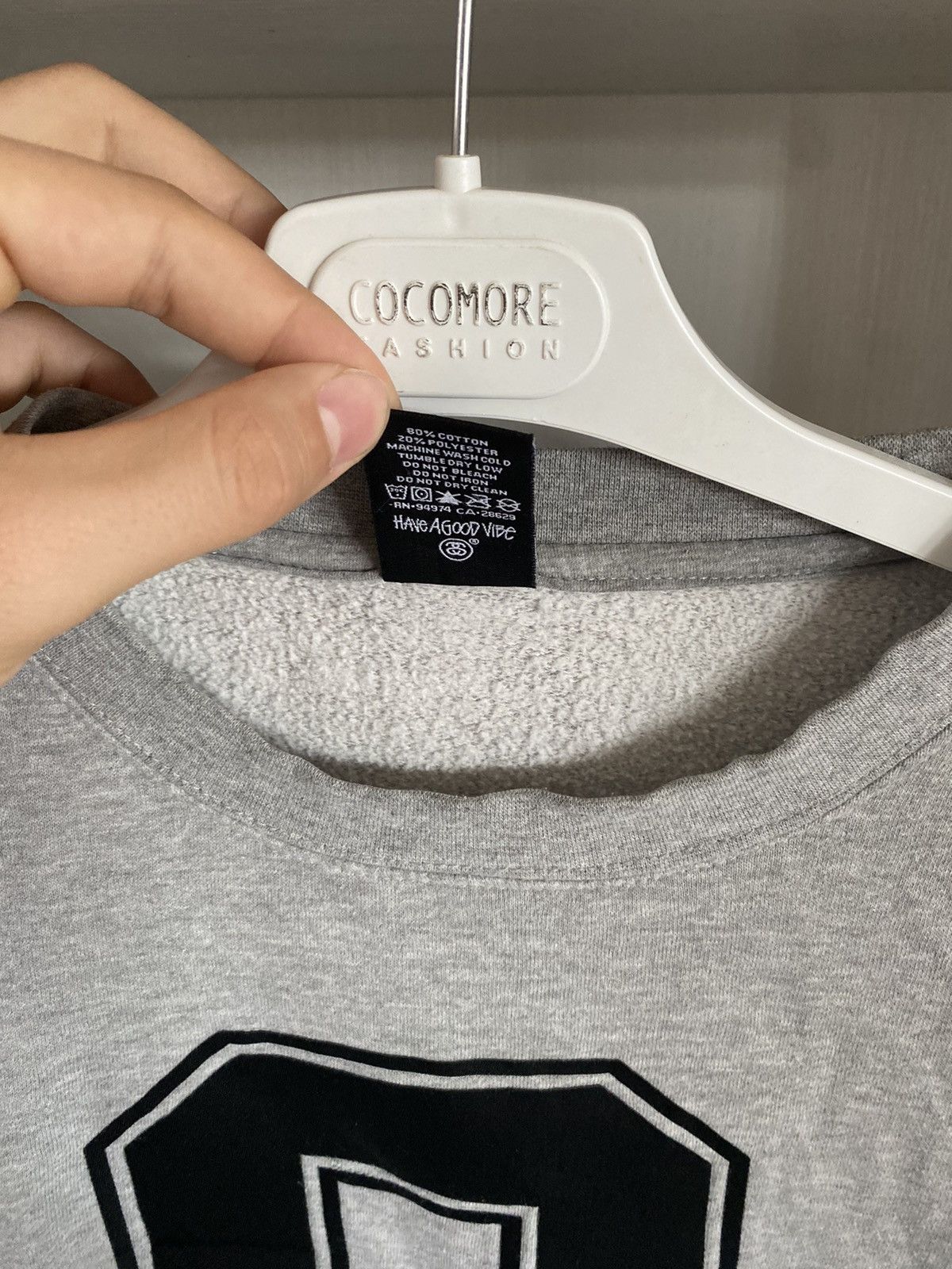 Stussy Vintage Stussy Baggy Sweatshirt Big Logo Y2K OG Logo Drip #S Size US XL / EU 56 / 4 - 10 Thumbnail