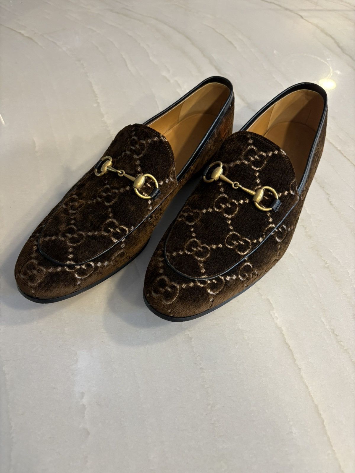 Gucci Gucci Jordan GG loafer velvet Size US 11.5 / EU 44-45 - 1 Thumbnail