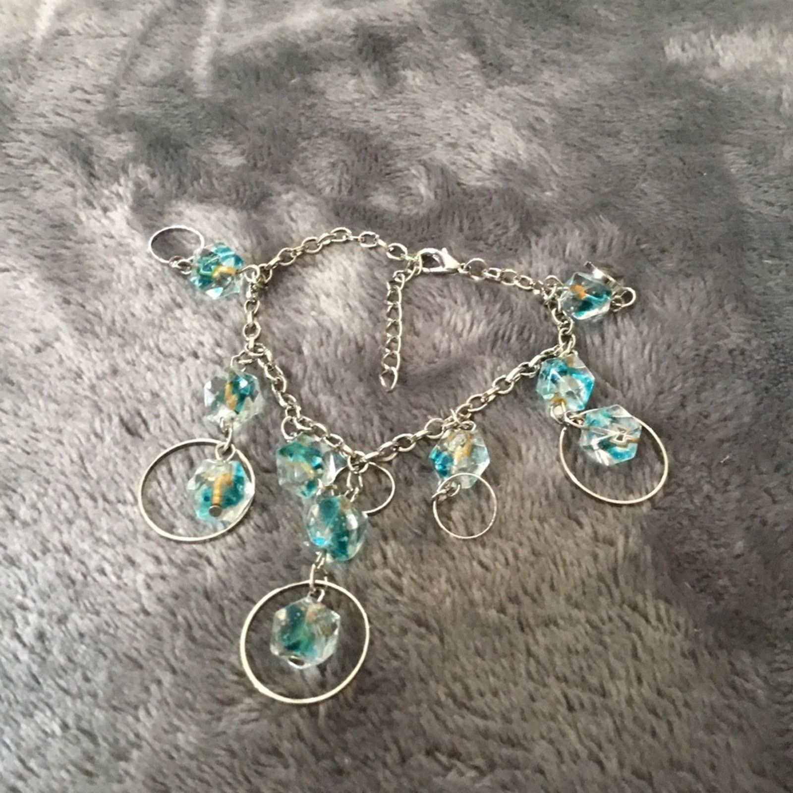 Other Silver Multi-Blue Crystals Bracelet Size ONE SIZE - 4 Thumbnail