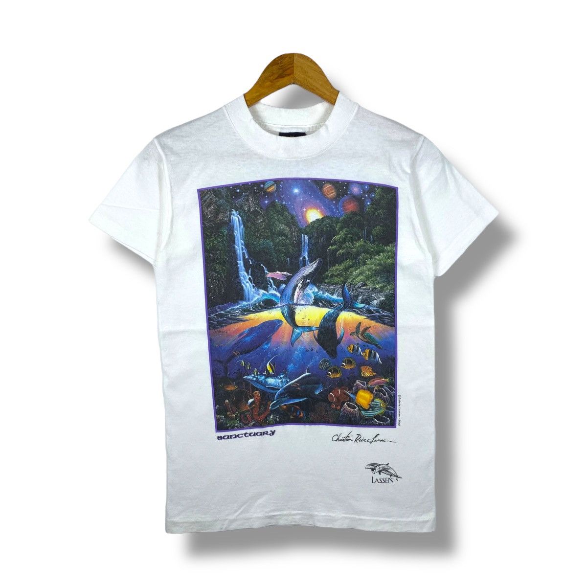 Vintage Vintage 90's SANCTUARY MAUI The Lassen Collection Art Tee Size US S / EU 44-46 / 1 - 1 Thumbnail