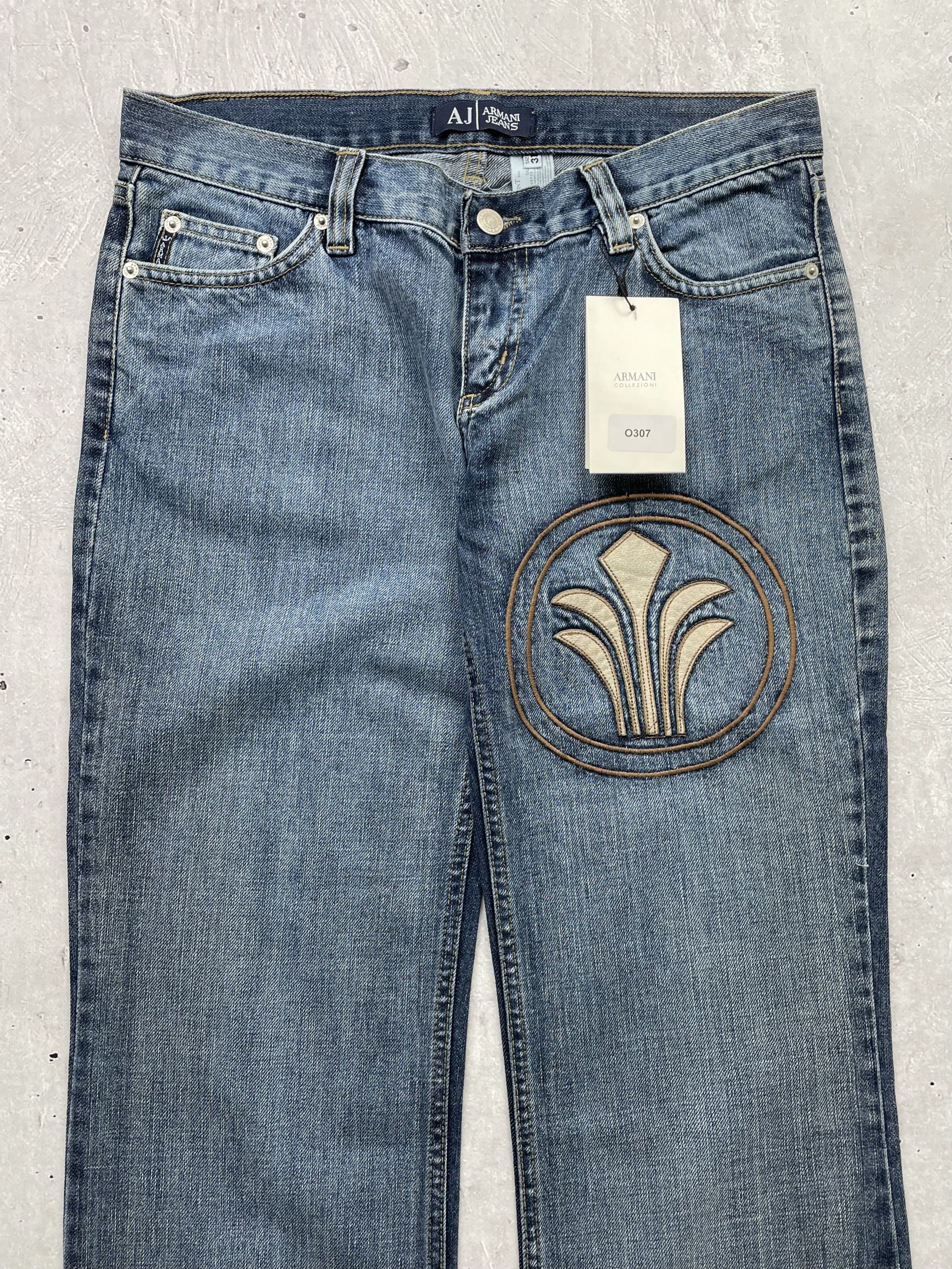 Armani Armani Vintage Flared Jeans Size 31" - 2 Thumbnail