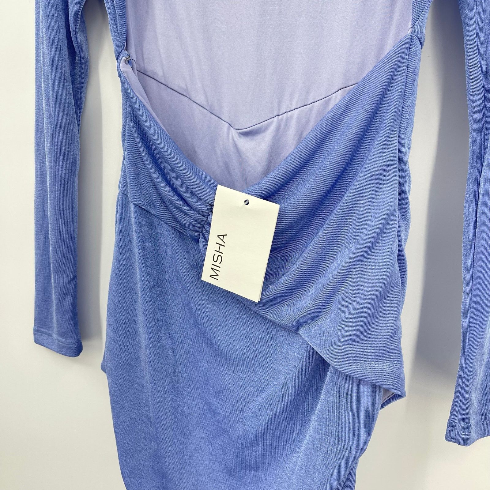 Other MISHA | Evetta Dress in Heather Blue Open Back Mini US 6 / M Size M / US 6-8 / IT 42-44 - 12 Thumbnail