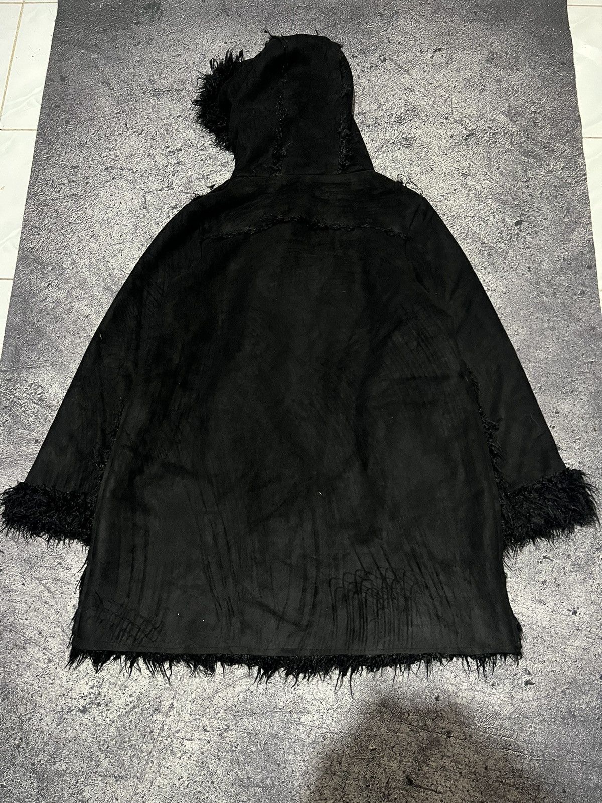 If Six Was Nine 2000s Archival Hysteric Opium Fur Mohair Wax Coat y2k Lgb Size US M / EU 48-50 / 2 - 5 Thumbnail