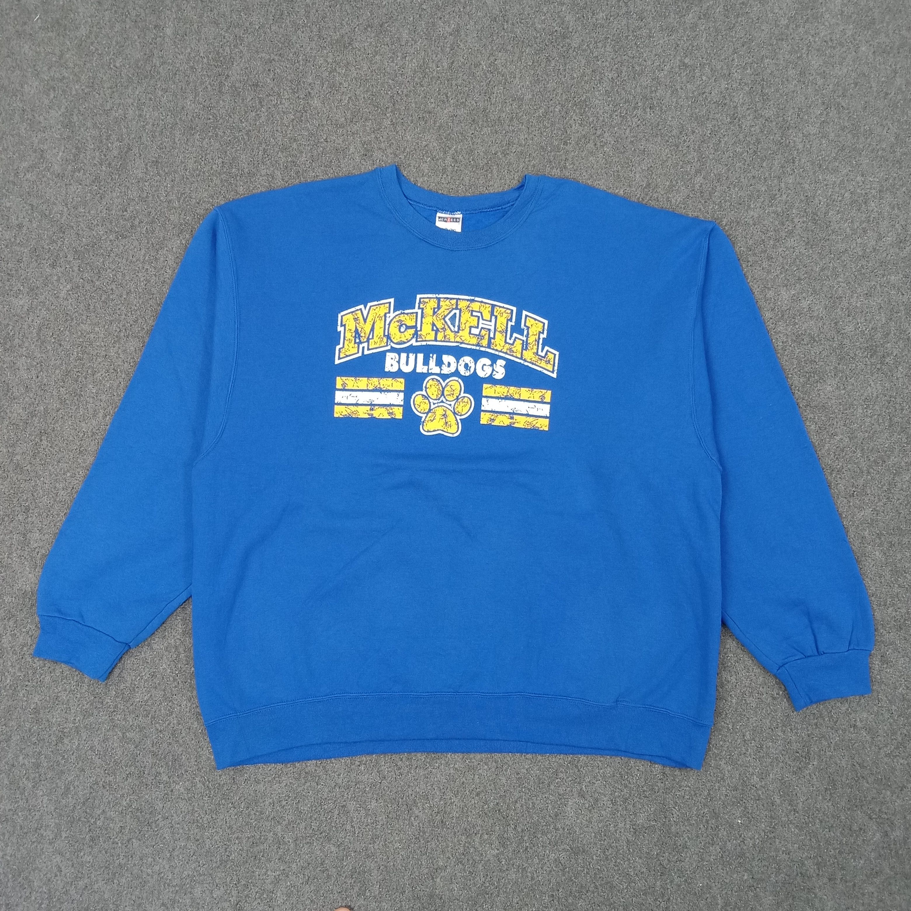 MLB × Vintage McKELL Bulldog Student Sportwear Club Sweatshirt Size US XXL / EU 58 / 5 - 1 Thumbnail
